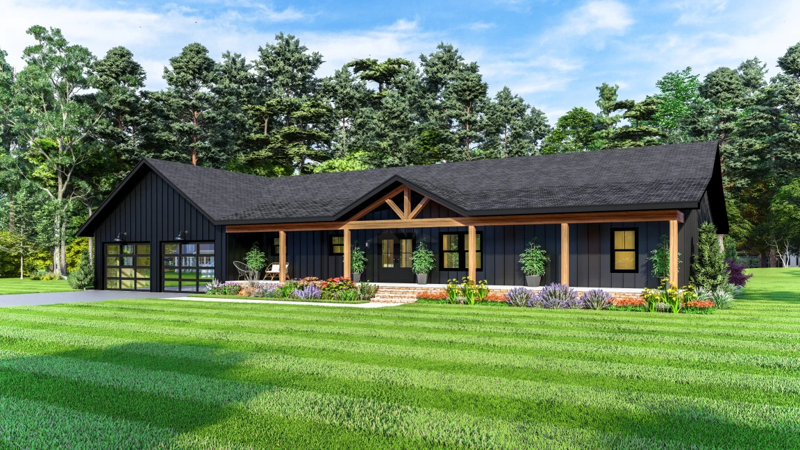 PL-61313-B Barbour Barndominium House Plan - Image 2