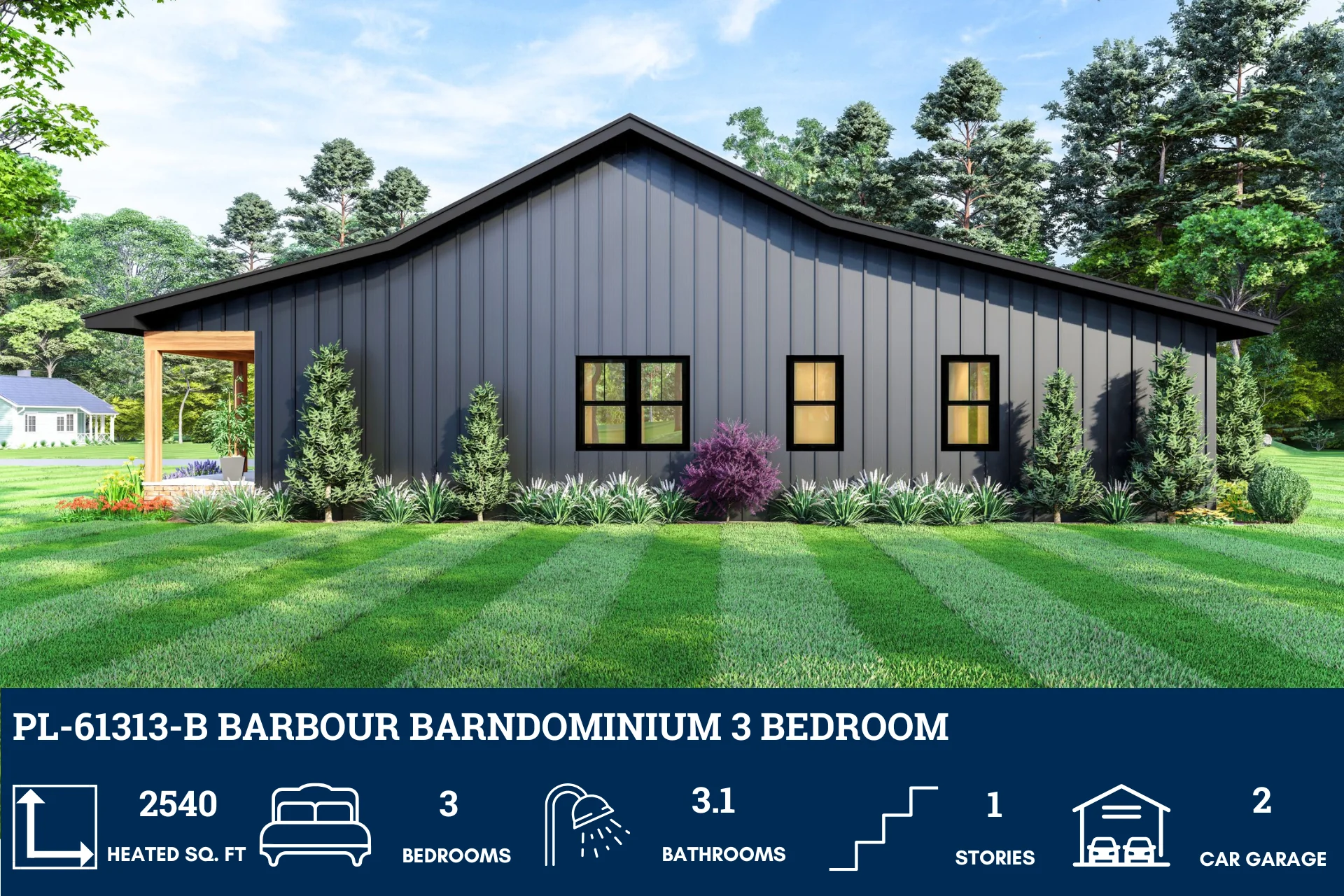 PL-61313-B Barbour Barndominium House Plan - Image 8