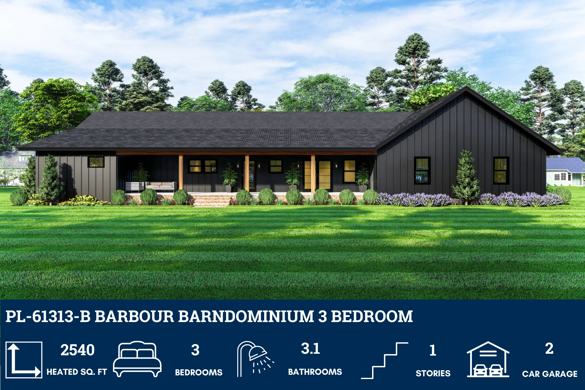 PL-61313-B Barbour Barndominium House Plan - Image 9