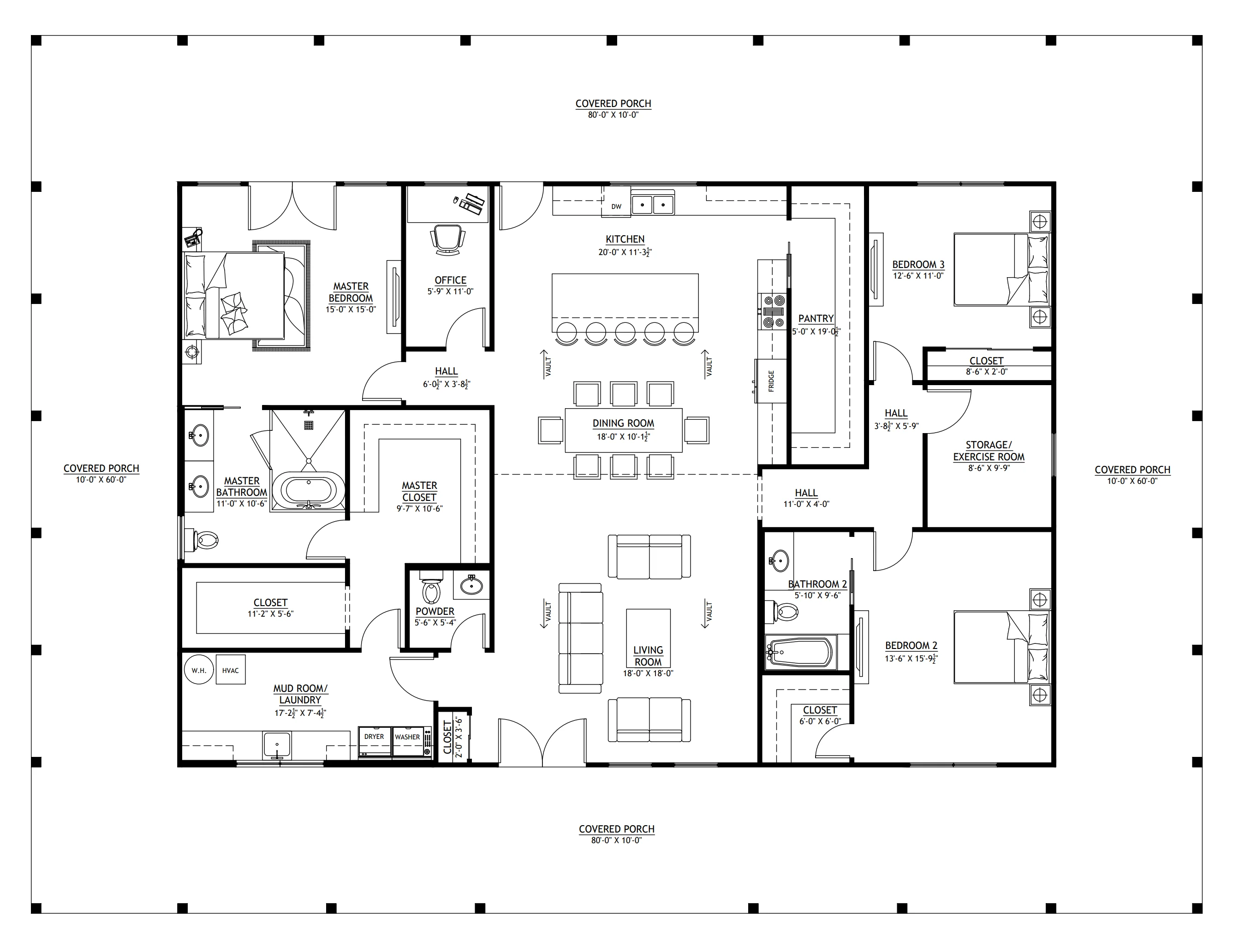 PL-61313-C Cherry Barndominium House Plan - Image 17