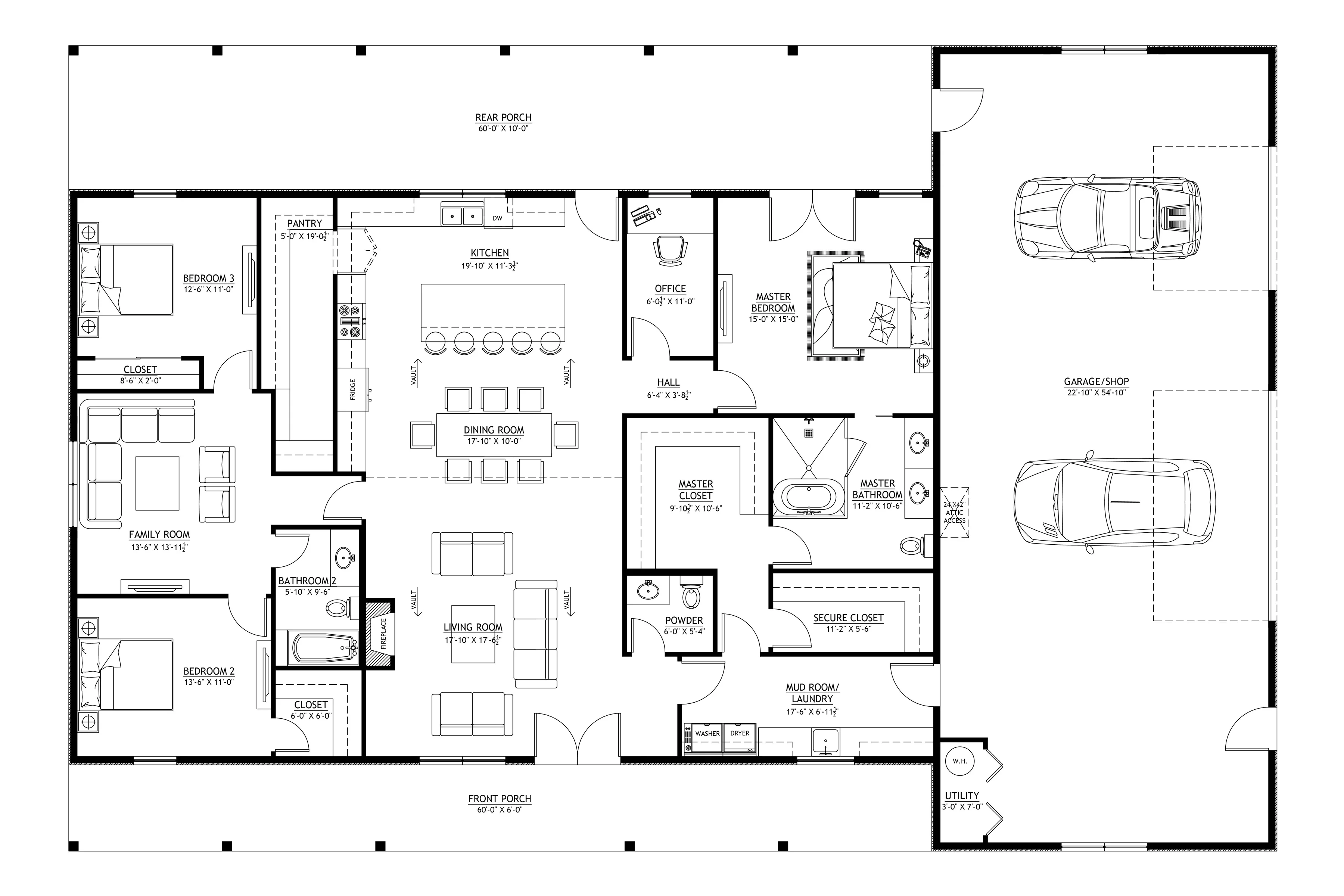 PL-61313-F Fox Barndominium House Plan - Image 19