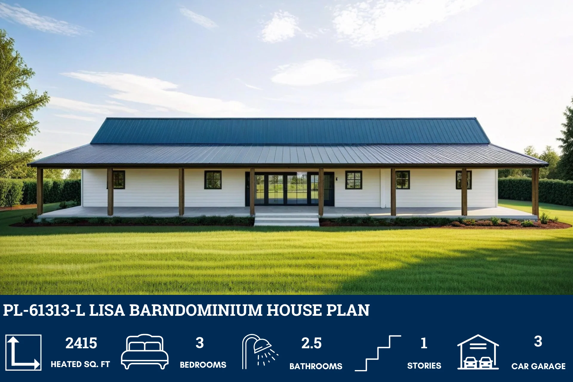 PL-61313-L Lisa Barndominium House Plan - Image 7