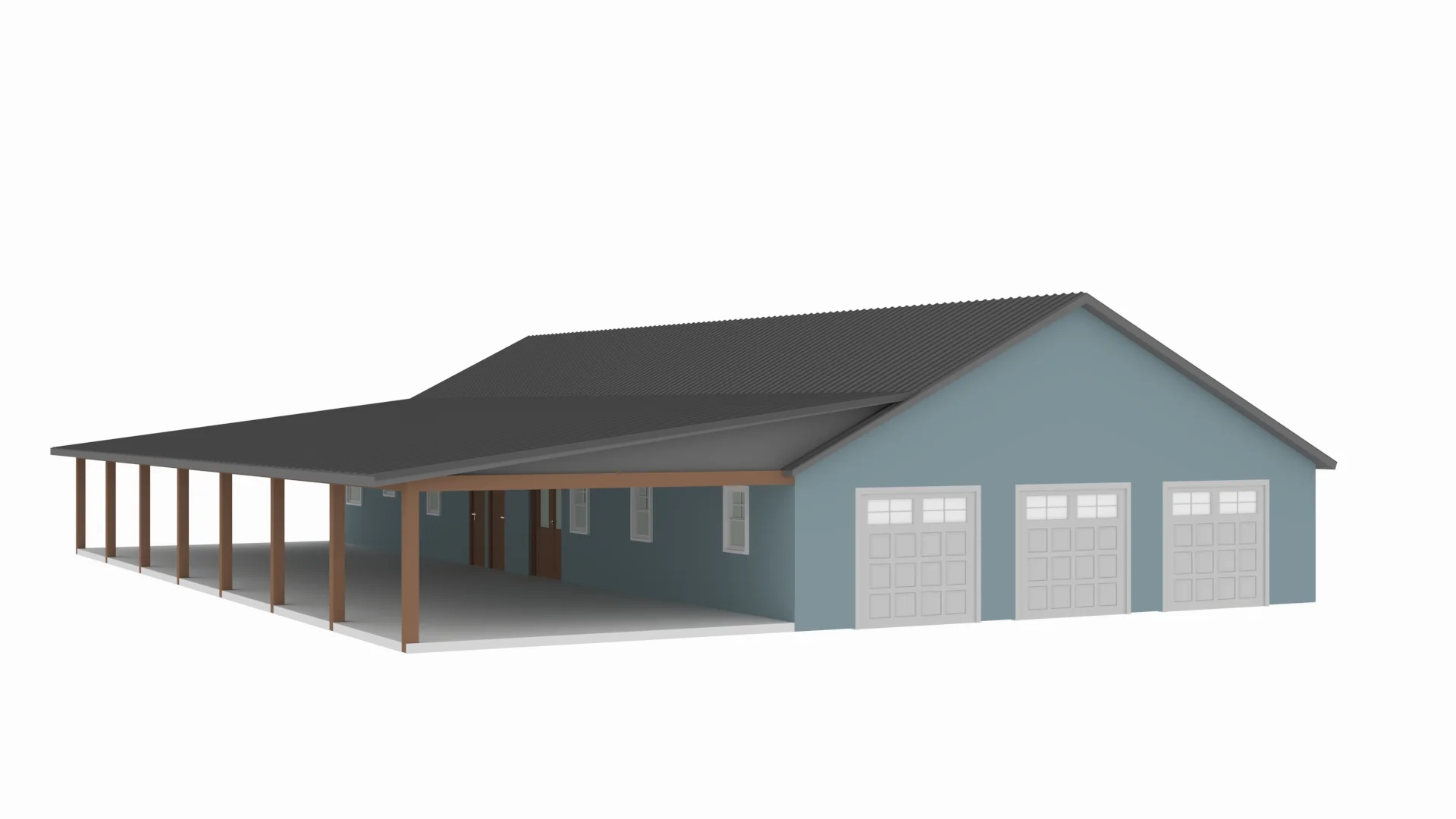 PL-61313-L Lisa Barndominium House Plan - Image 9