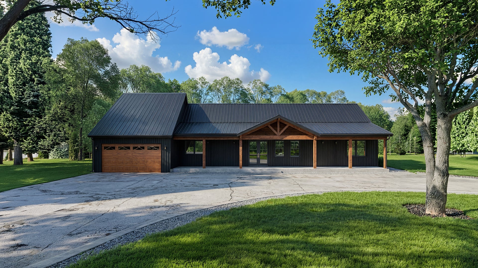 PL-61313 Pinewood Barndominium House Plan - Image 3