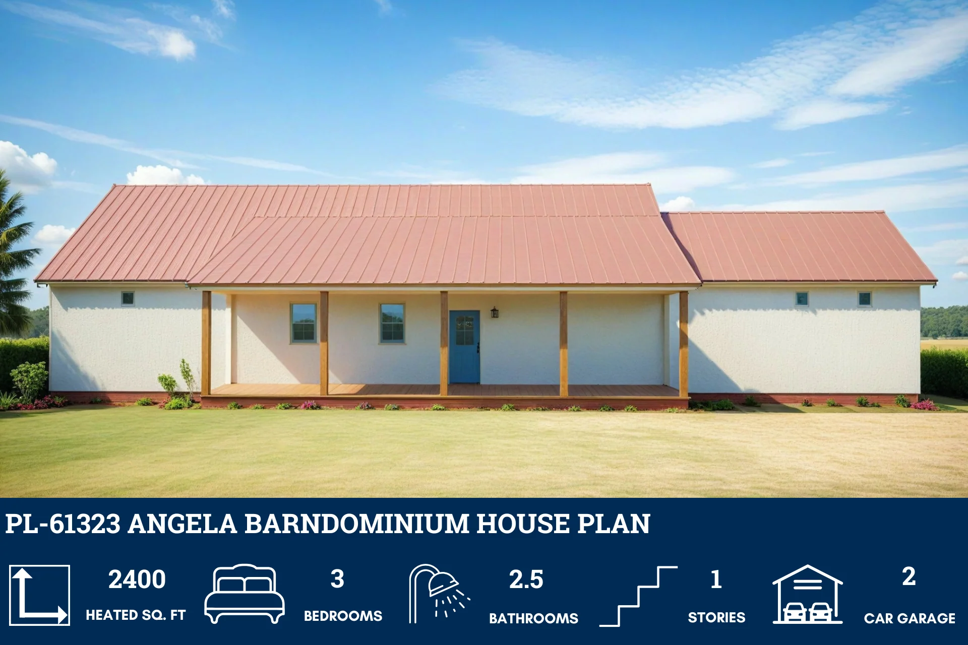 PL-61323 Angela Barndominium House Plan - Image 8