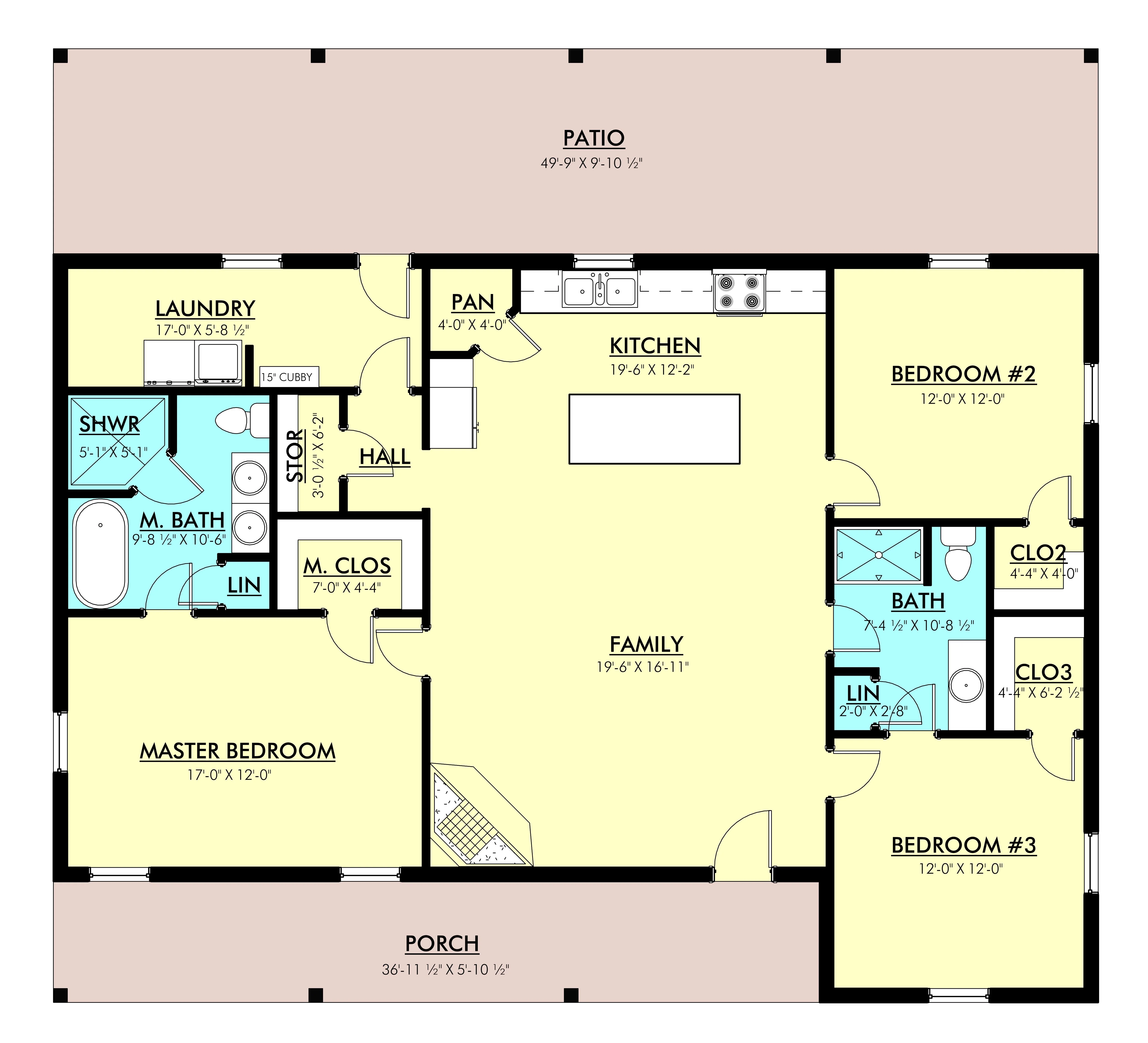 PL-61704 Milan Barndominium House Plan - Image 7