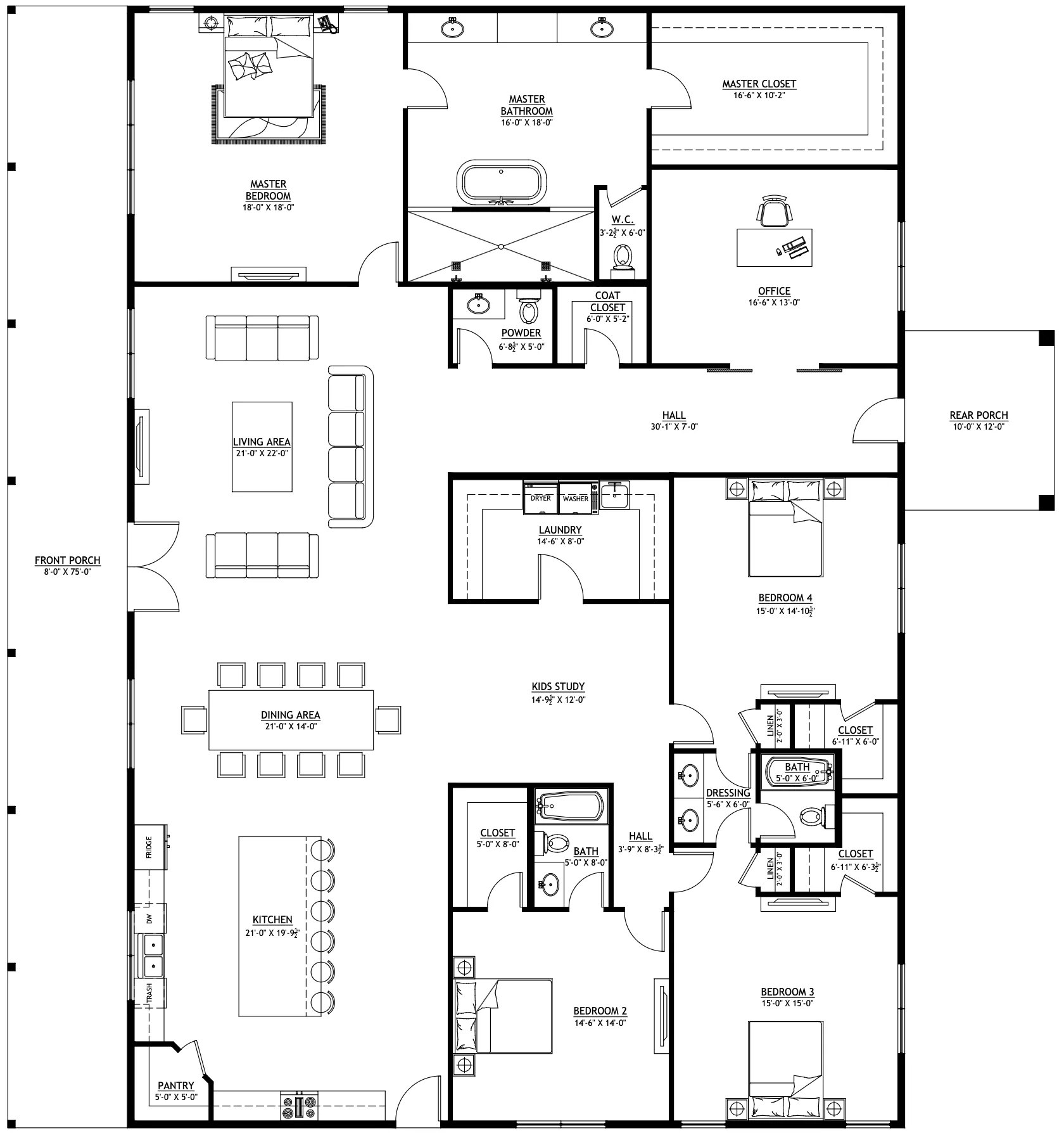 PL-61708-C Colby Barndominium House Plan - Image 13