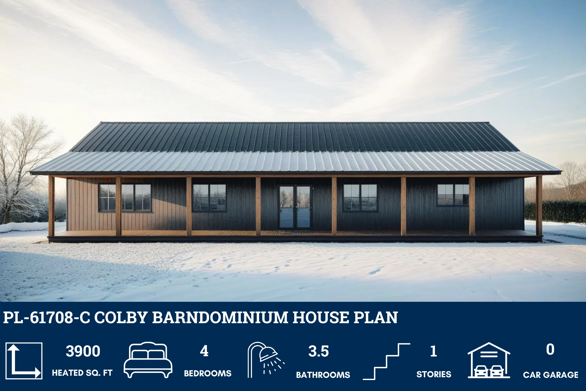 PL-61708-C Colby Barndominium House Plan - Image 5