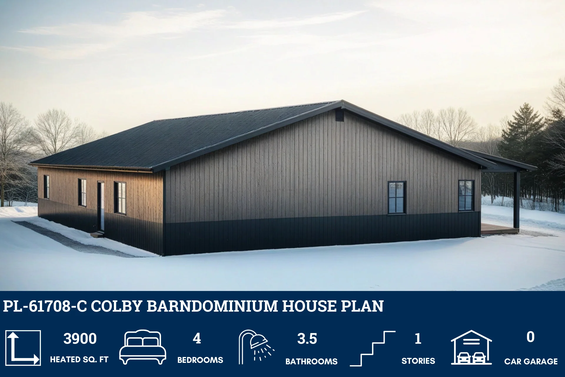 PL-61708-C Colby Barndominium House Plan - Image 6