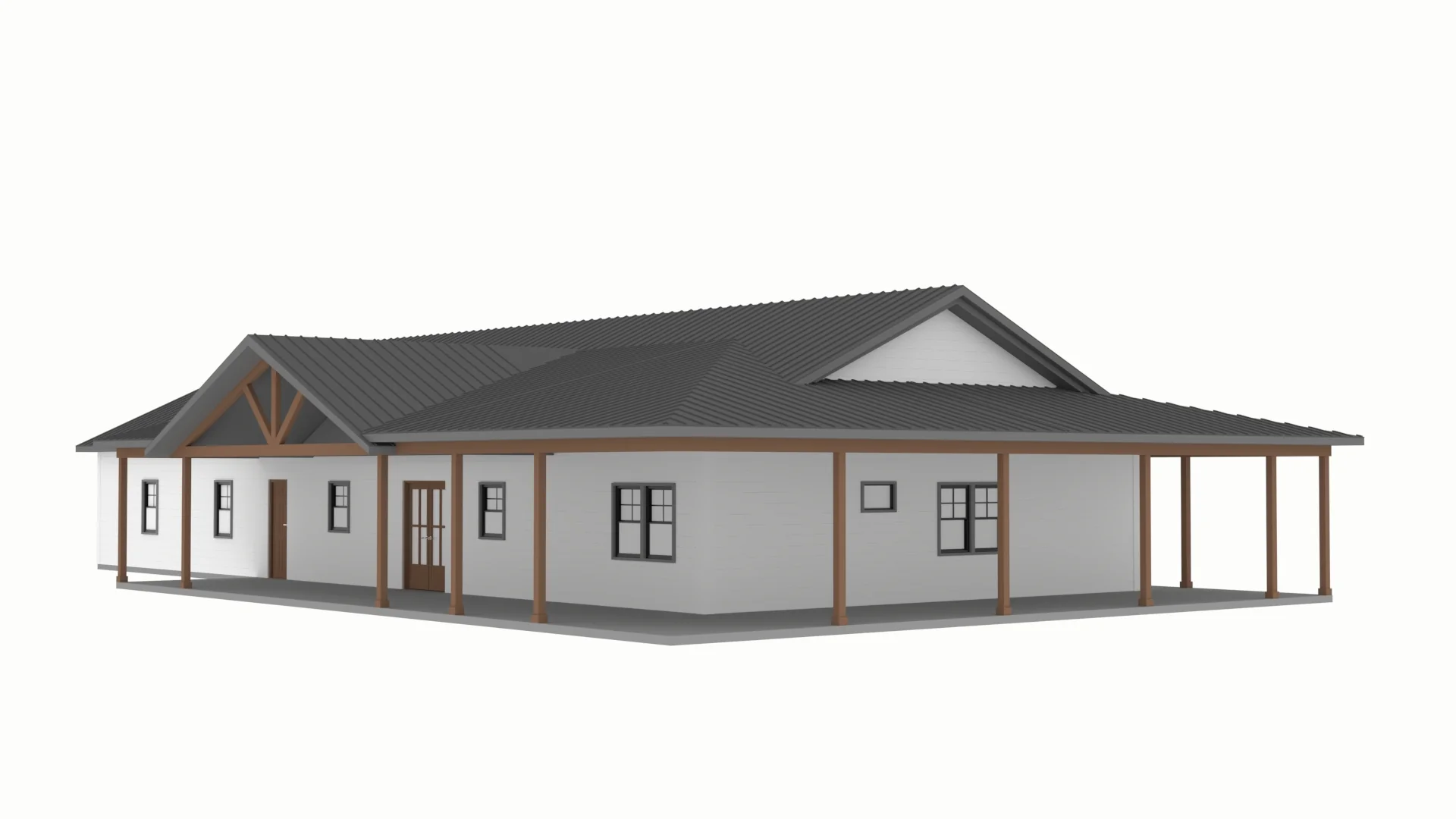 PL-61901 Athena Barndominium House Plan - Image 4