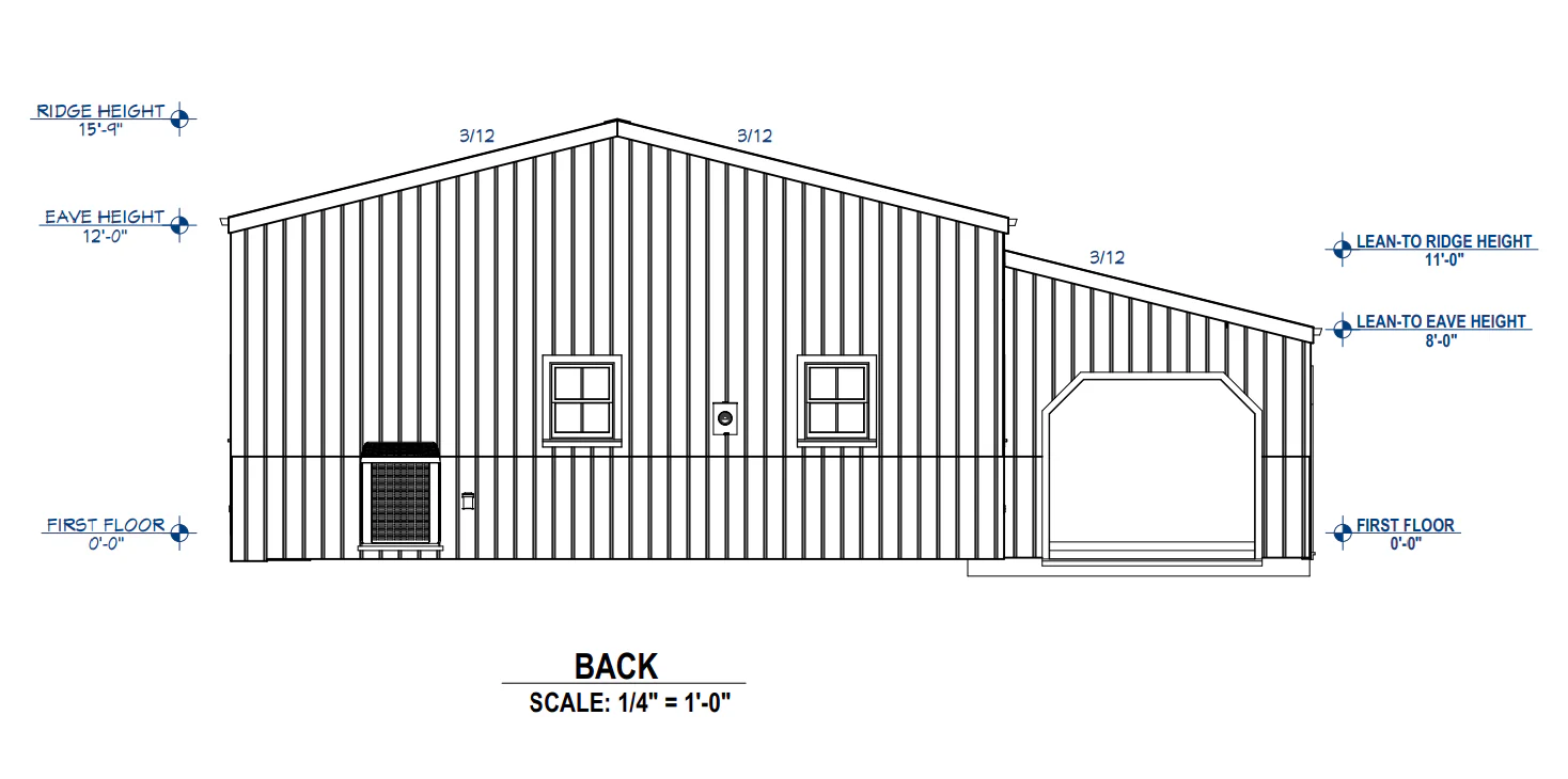 PL-62003 Duke Barndominium House Plan - Image 3