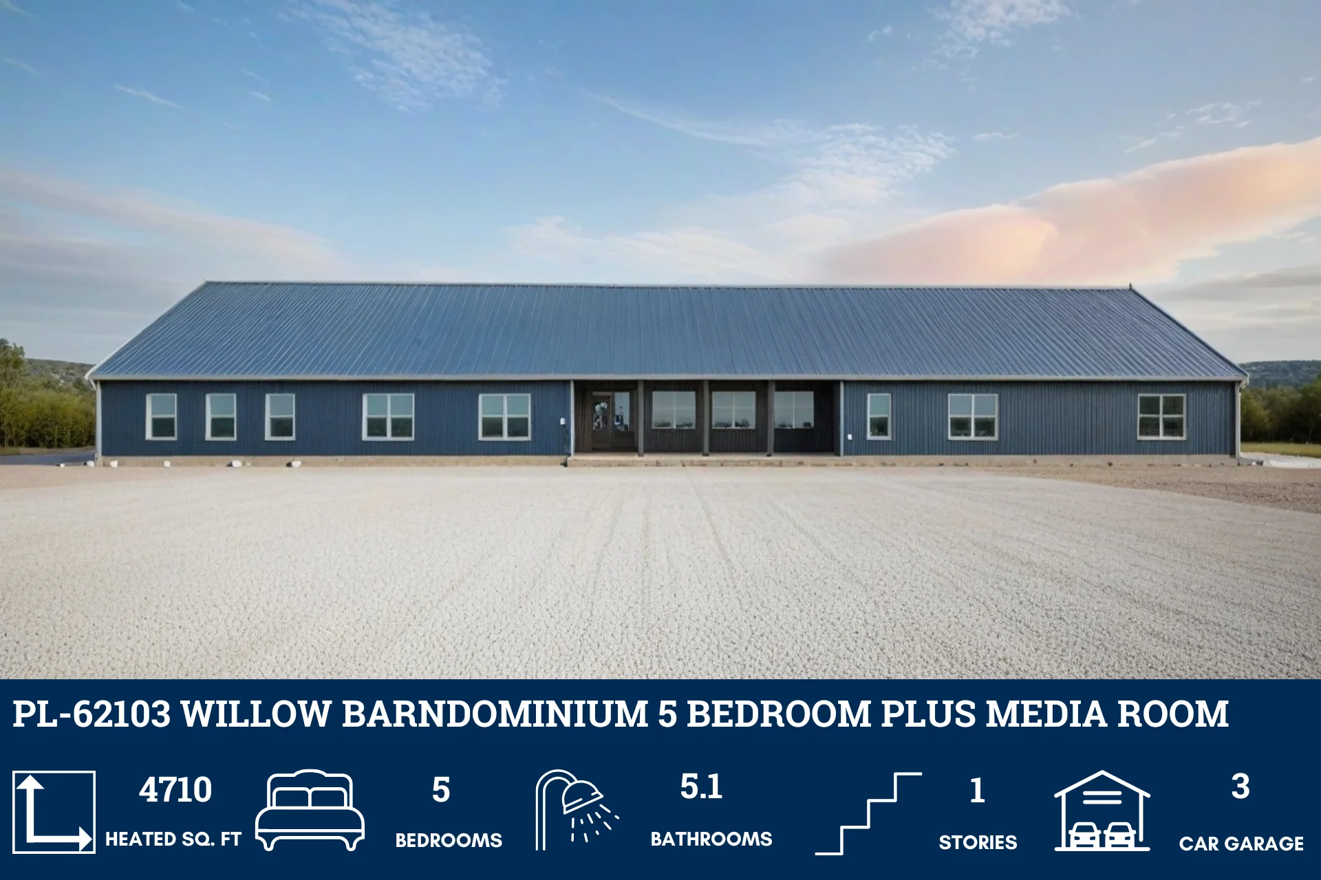 PL-62103 Willow Barndominium House Plans - Image 7