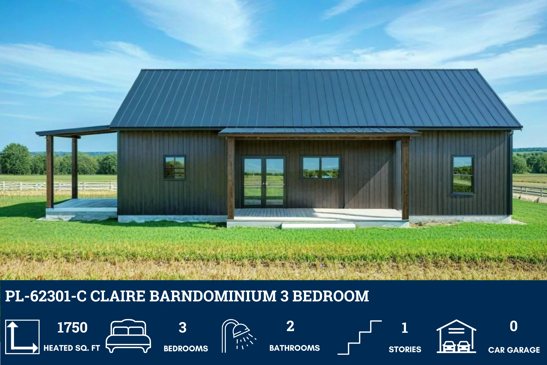 PL-62301-C Claire Barndominium House Plan - Image 6