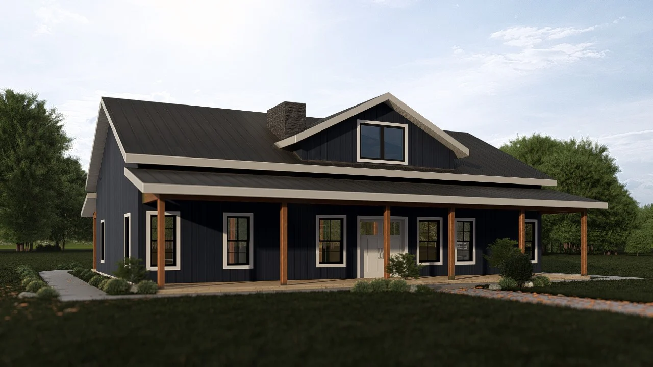 PL-62301 Luna Barndominium House Plan - Image 6