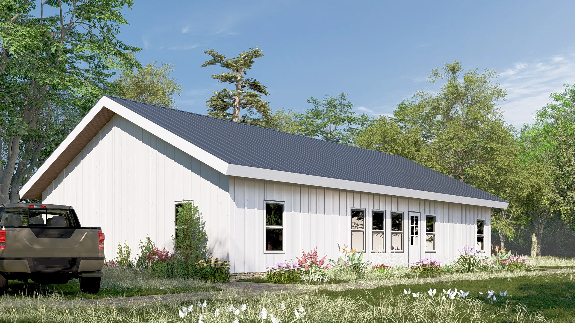 PL-62302 Greenway Barndominium House Plans - Image 5
