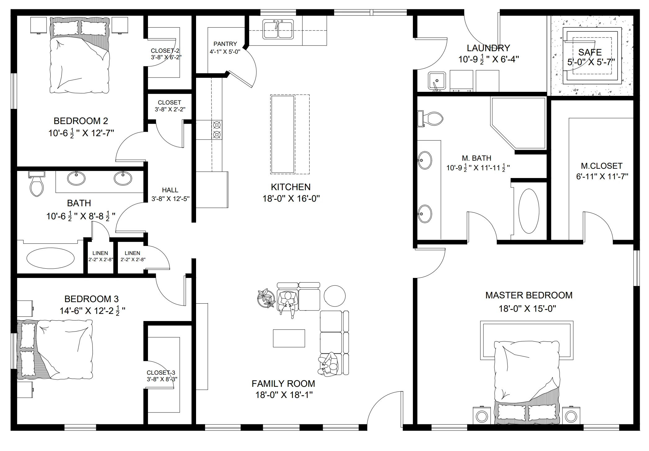 PL-62302 Greenway Barndominium House Plans - Image 9