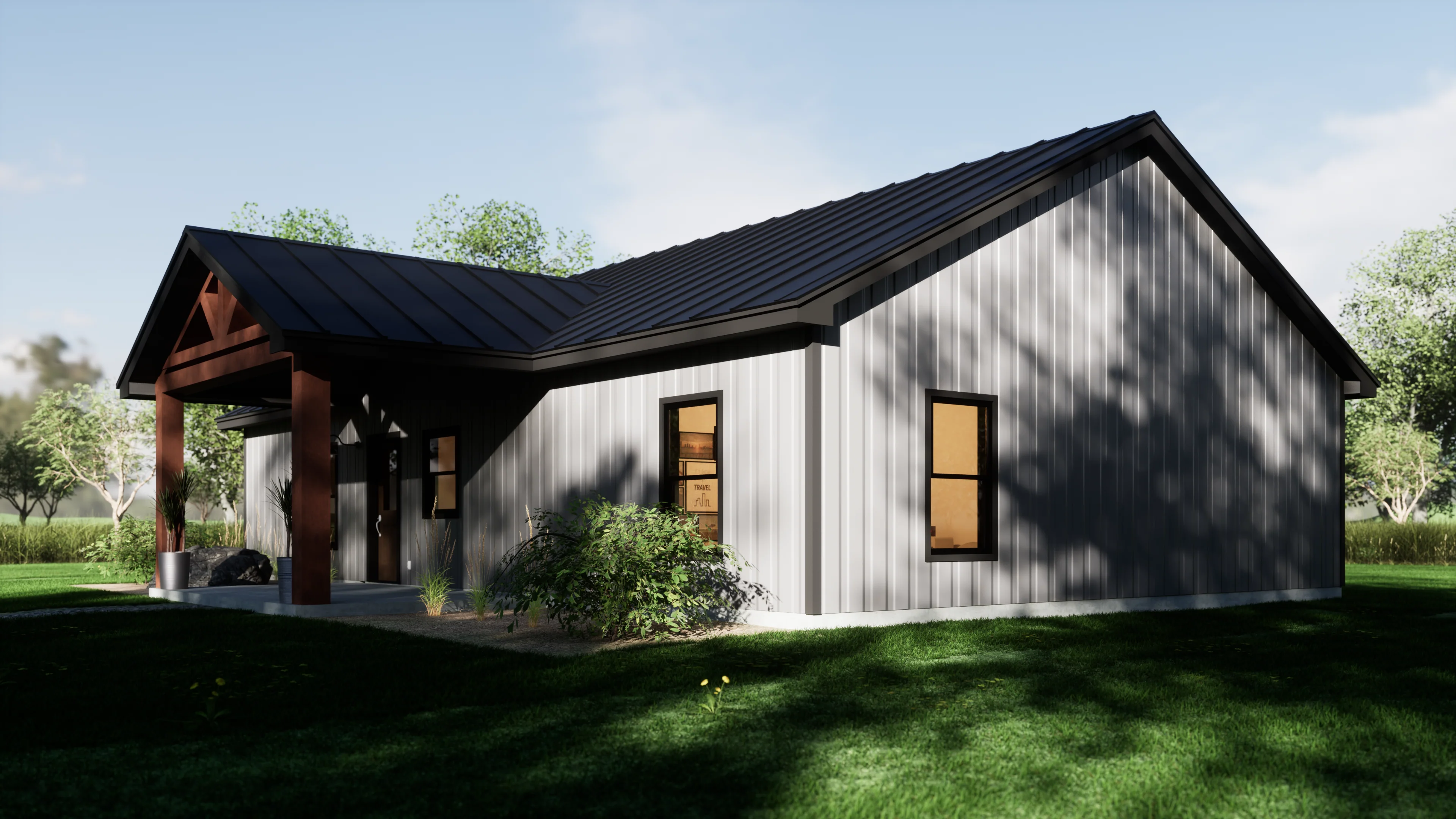 PL-62303 Gorefield Barndominium House Plans - Image 4