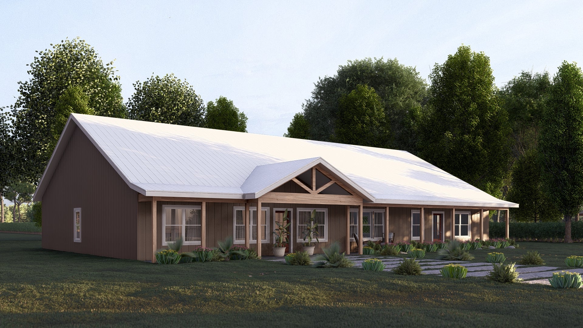 PL-62307 Sunnyside Barndominium House Plans - Image 4