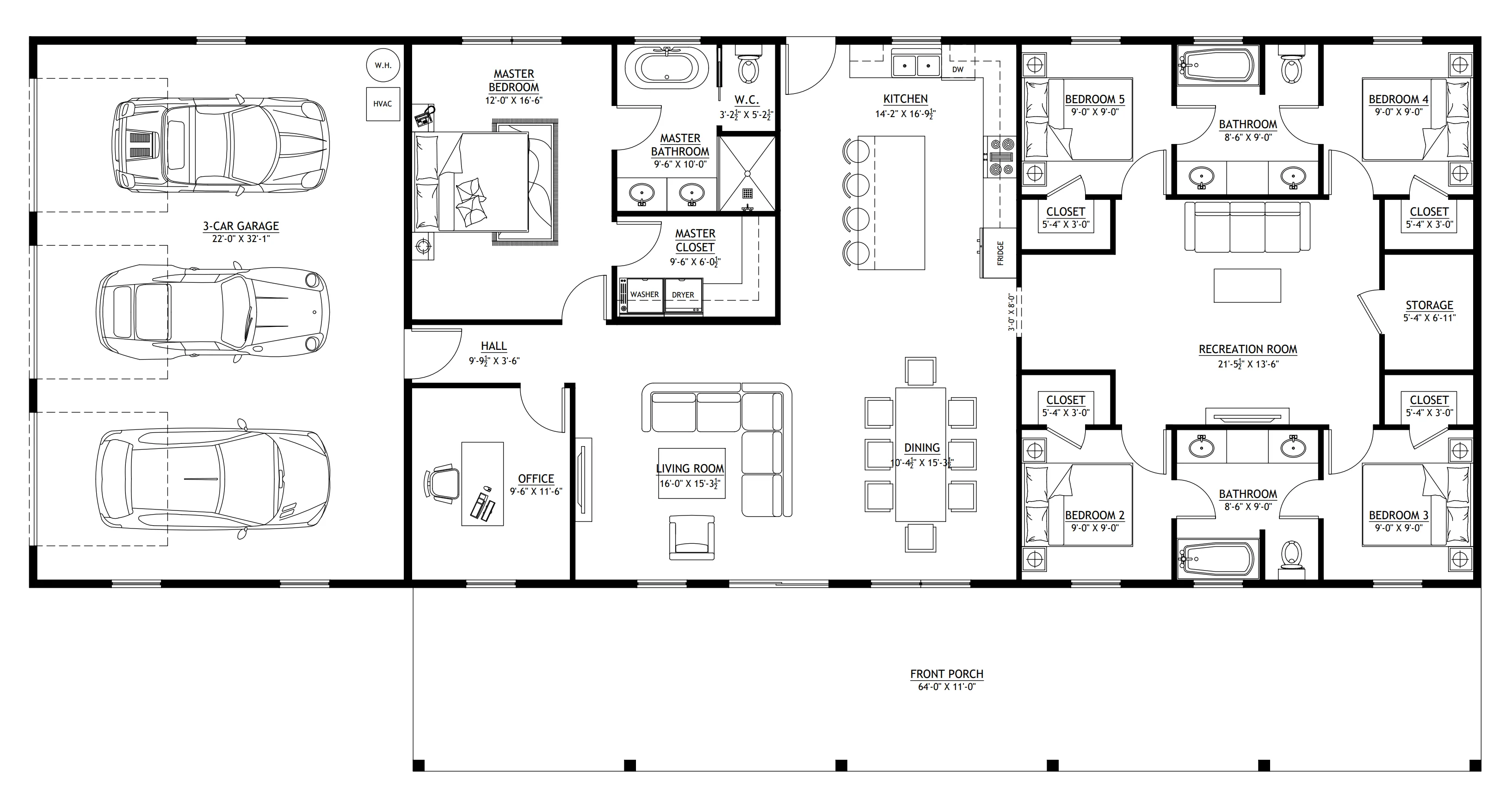 PL-62312-D Devin Barndominium House Plan - Image 13