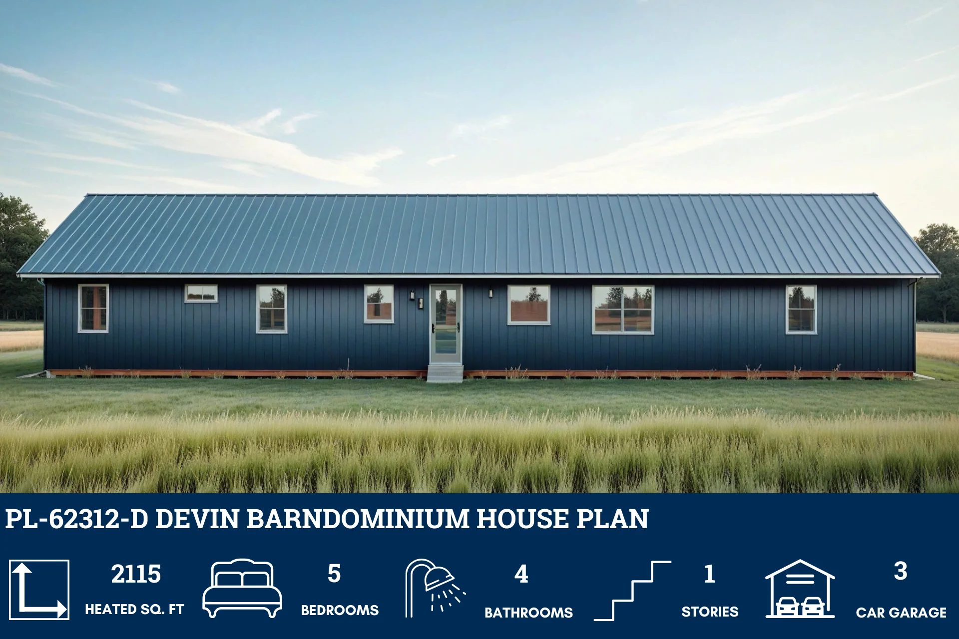 PL-62312-D Devin Barndominium House Plan - Image 7