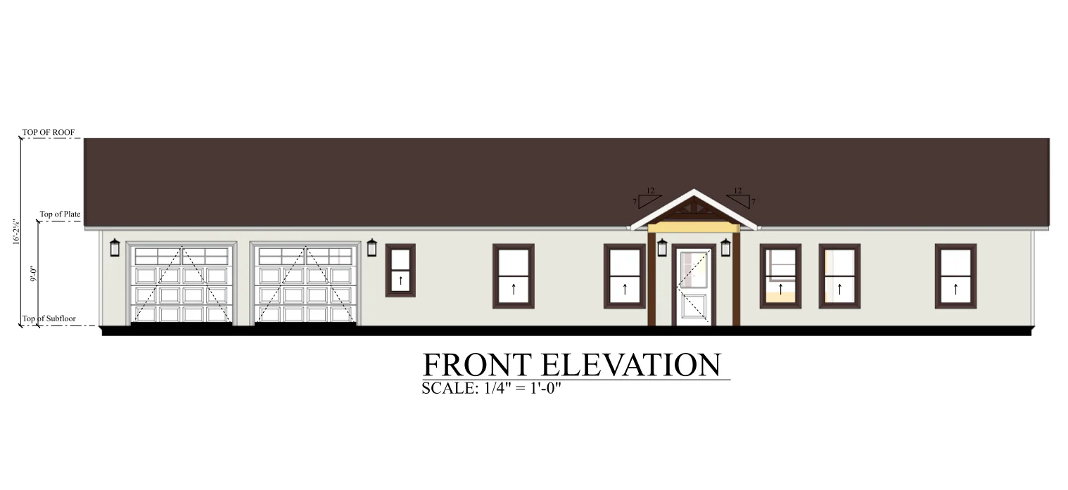 PL-62313 Dalton Barndominium House Plans - Image 5