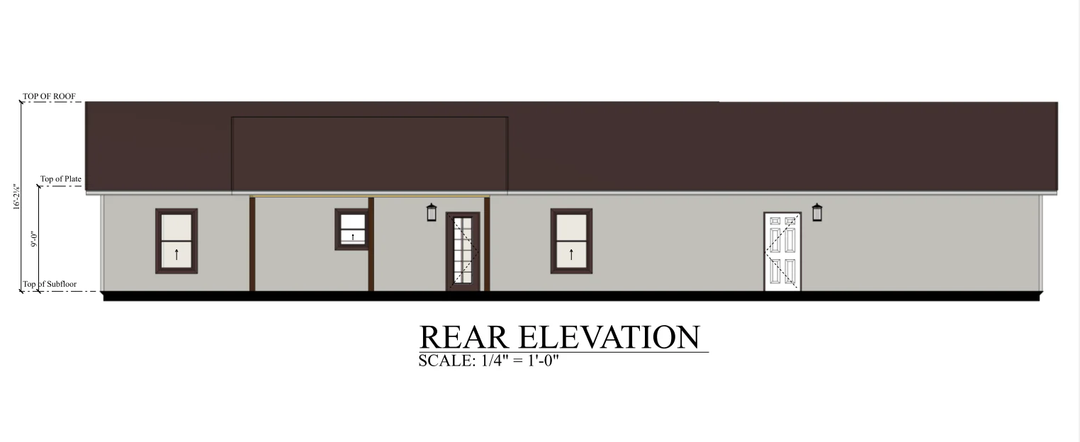PL-62313 Dalton Barndominium House Plans - Image 6