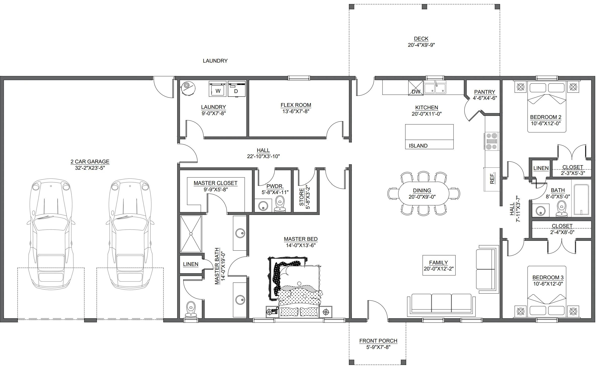 PL-62313 Dalton Barndominium House Plans - Image 7