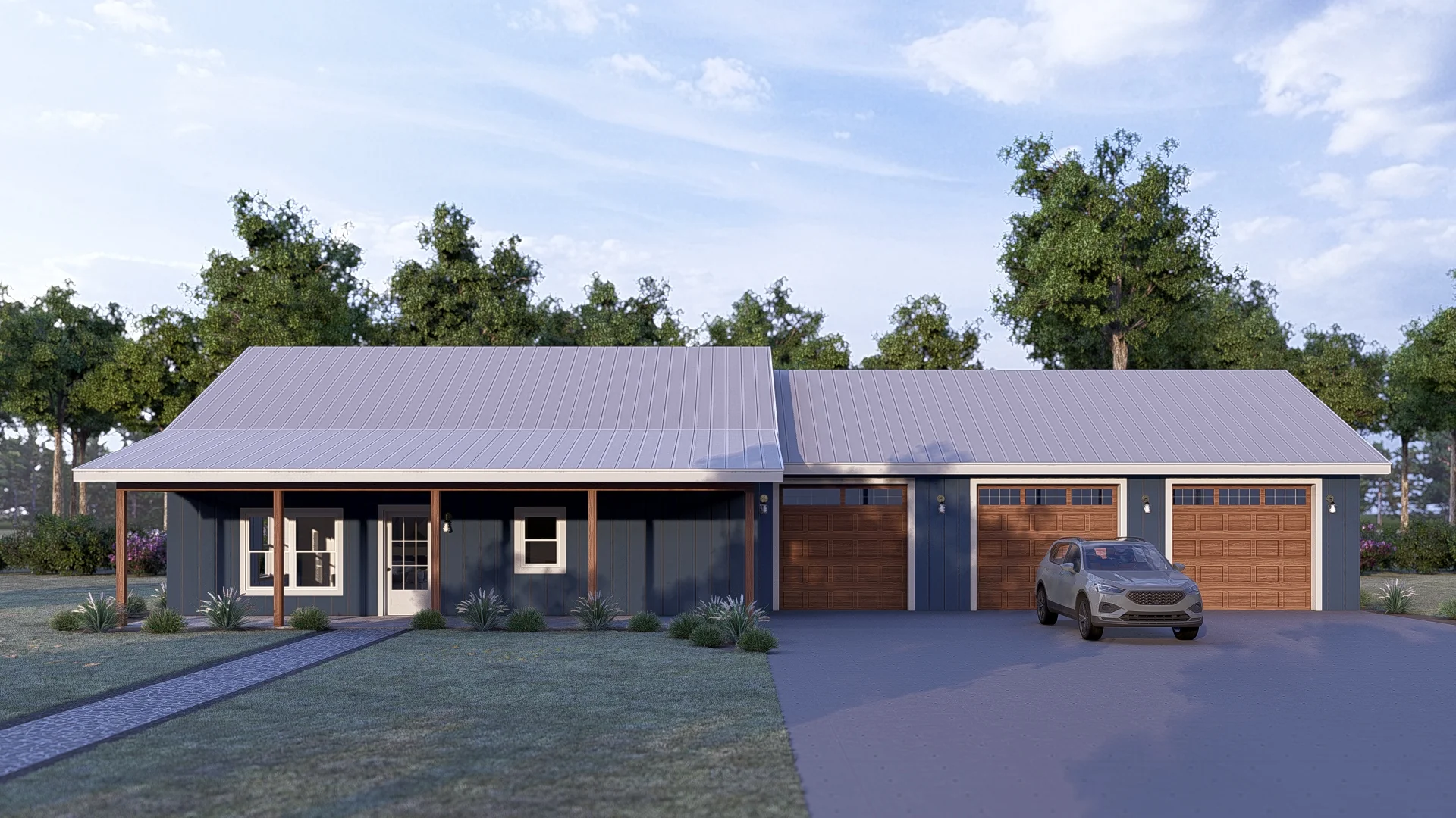 PL-62510 Jordan Barndominium House Plan - Image 3