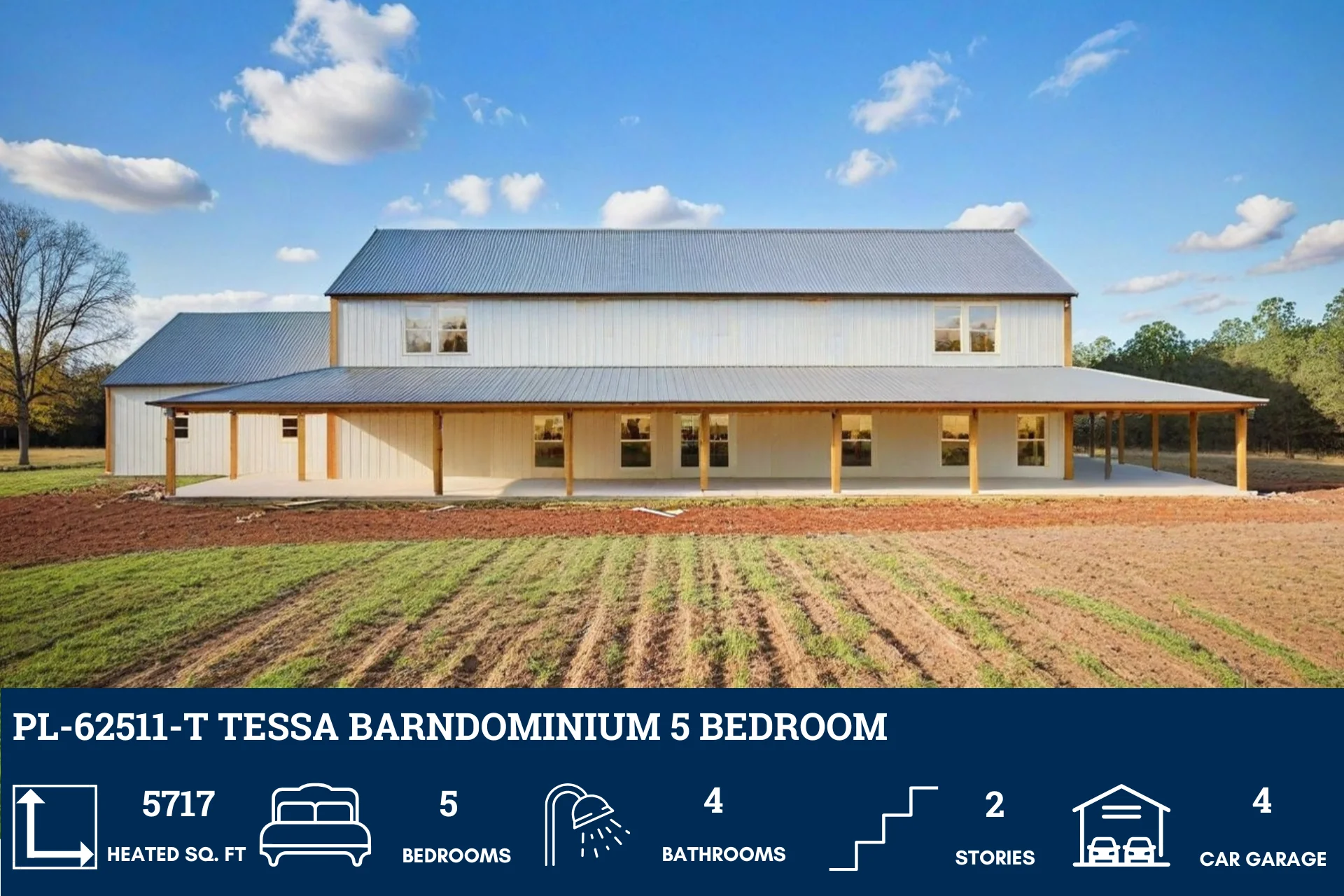 PL-62511-T Tessa Barndominium House Plan - Image 5