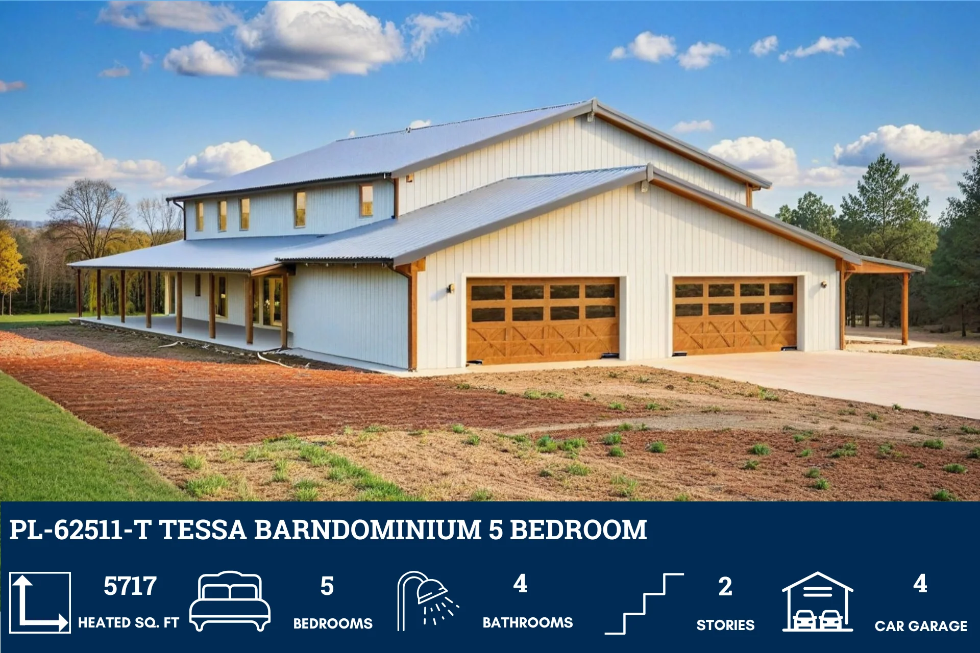 PL-62511-T Tessa Barndominium House Plan - Image 6