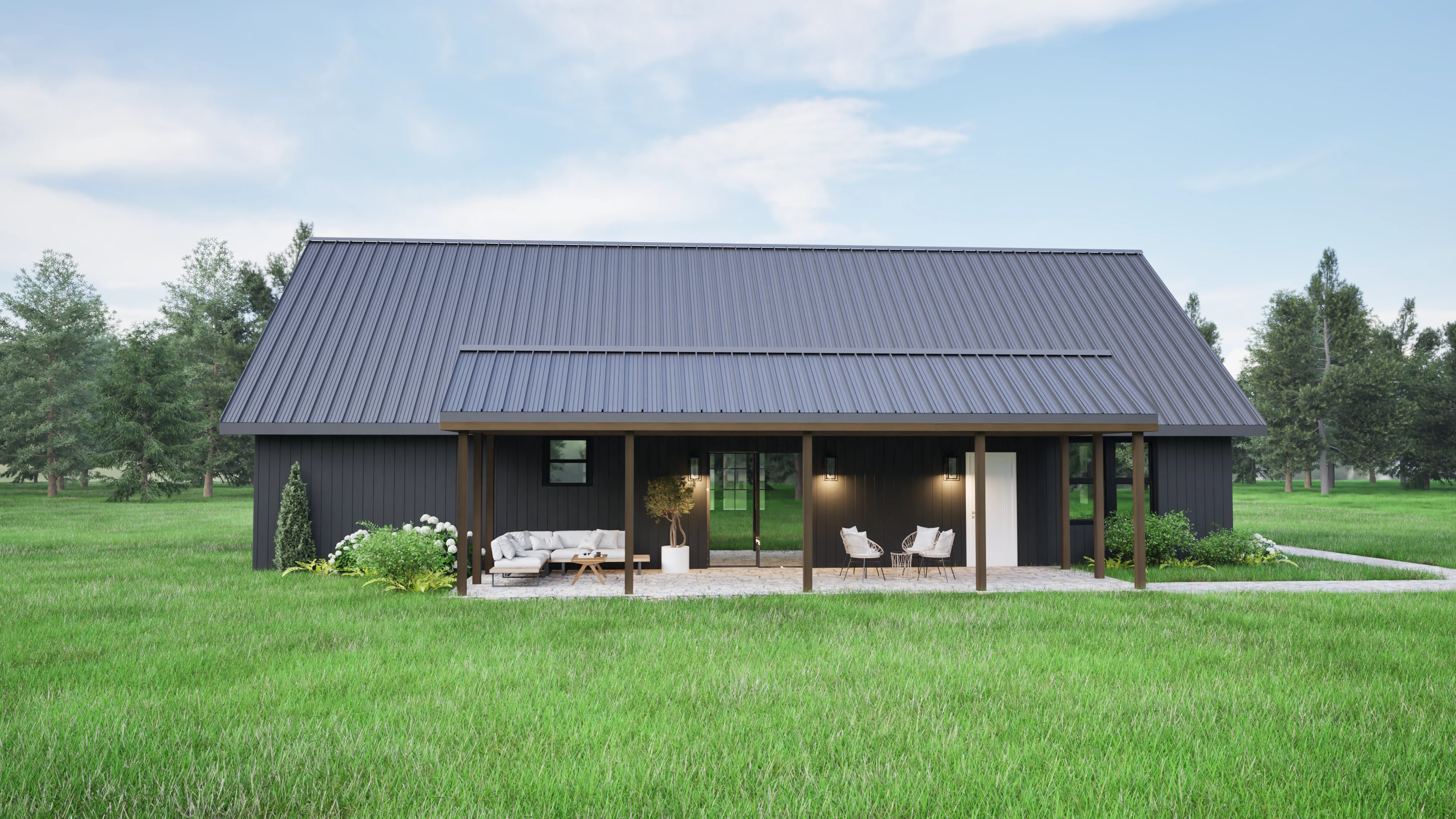 PL-62513 Harper Barndominium House Plan - Image 3
