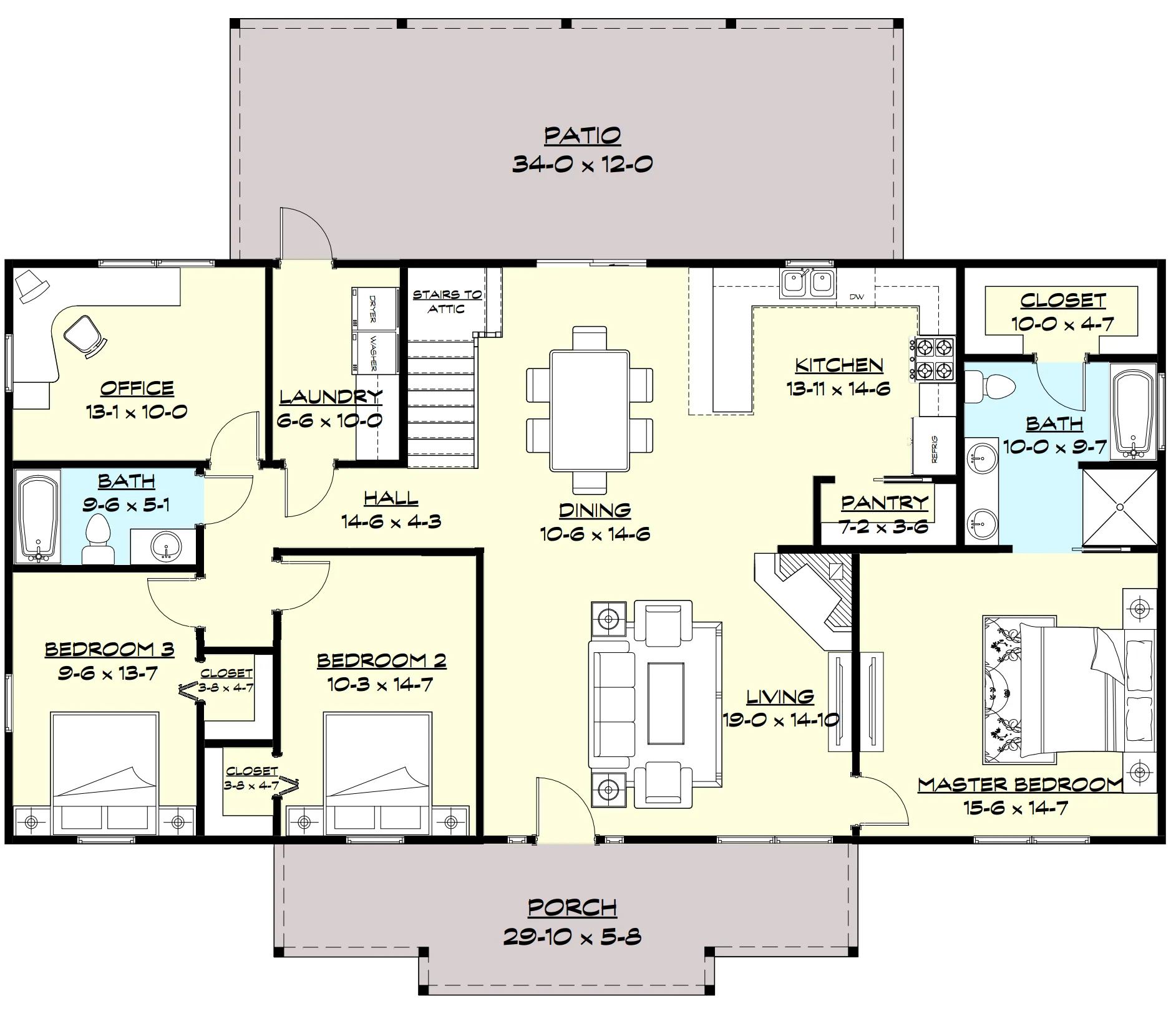 PL-62513 Harper Barndominium House Plan - Image 7