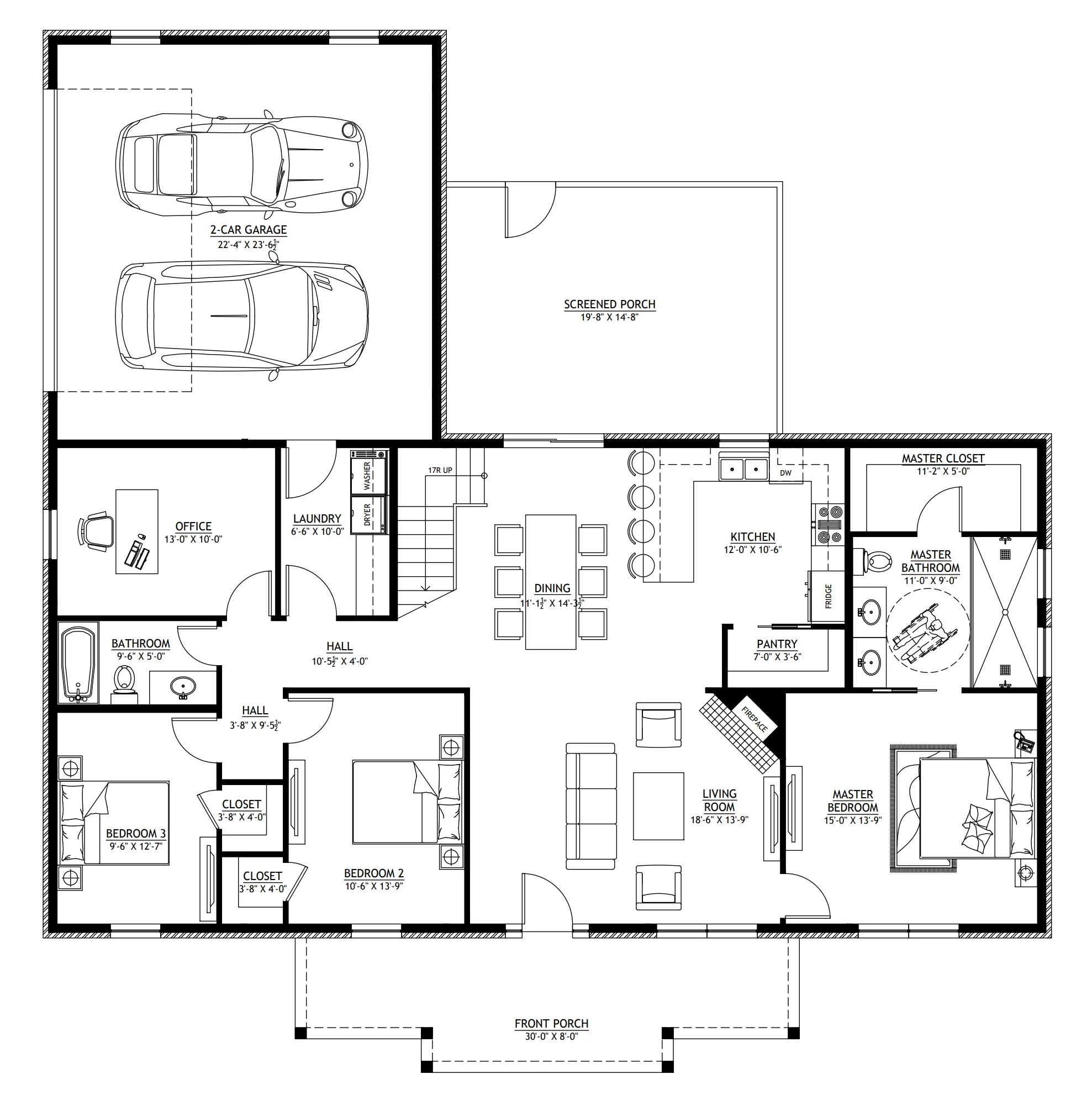 PL-62513-W Wooddale Barndominium House Plan - Image 14