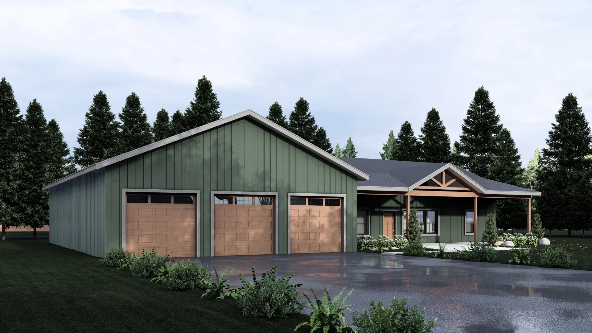 PL-62516 Johnson Barndominium House Plan - Image 10