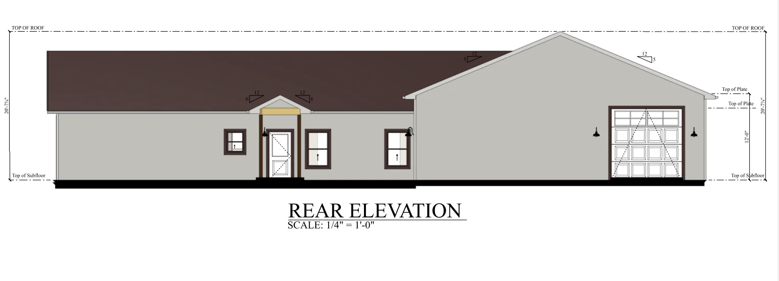 PL-62516 Johnson Barndominium House Plan - Image 4