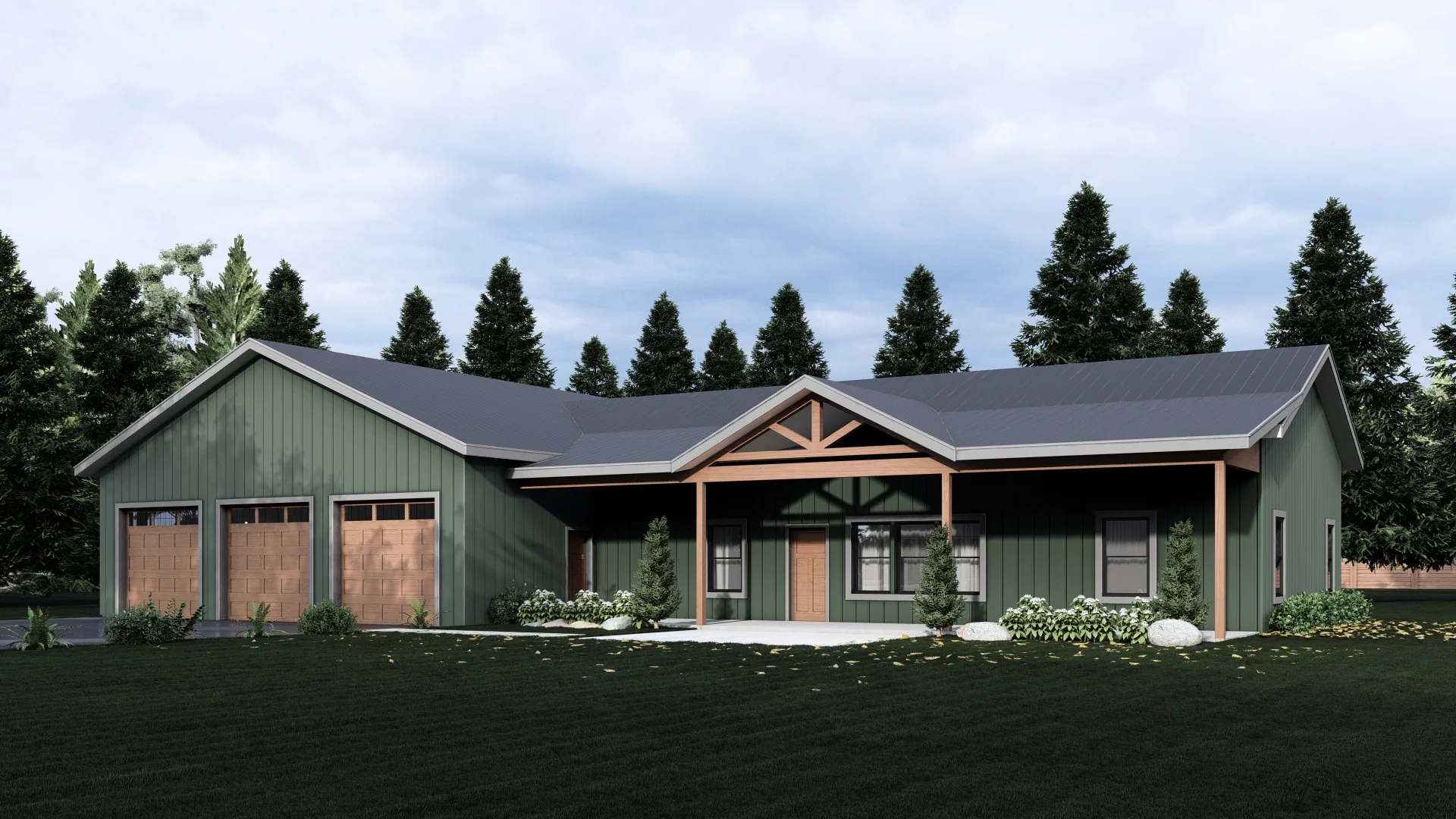 PL-62516 Johnson Barndominium House Plan - Image 8