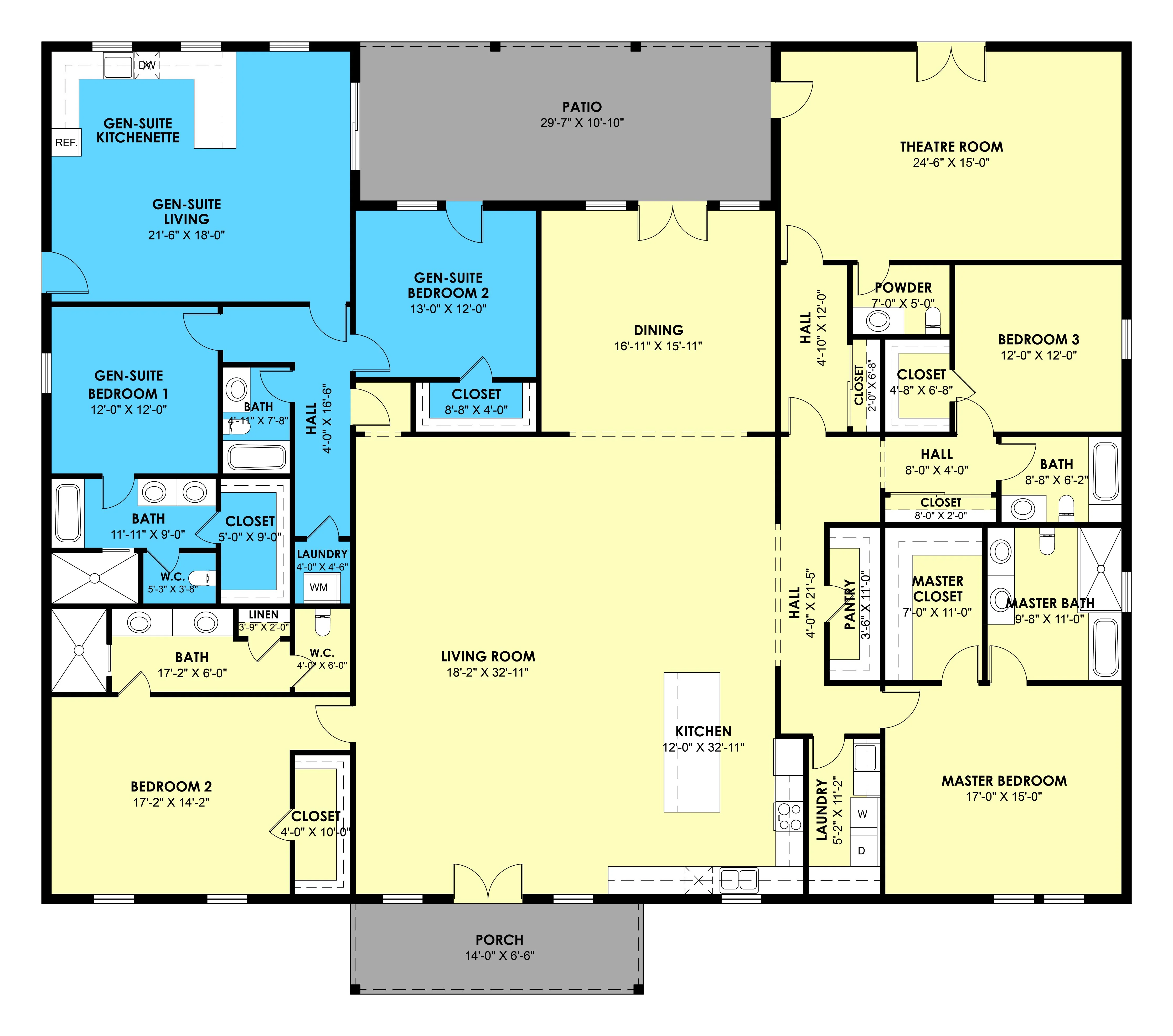 PL-62521-GS Barndominium House Plan - Image 3
