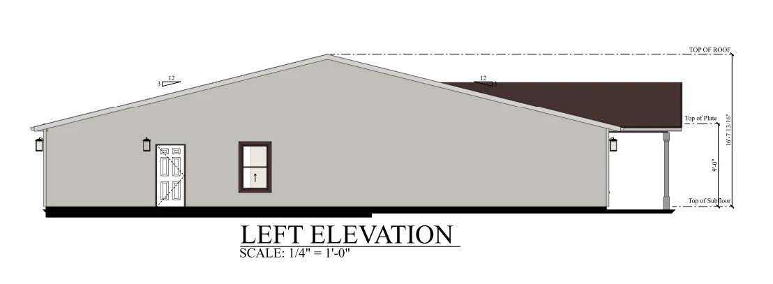 PL-62521 Neptune Barndominium House Plan - Image 10