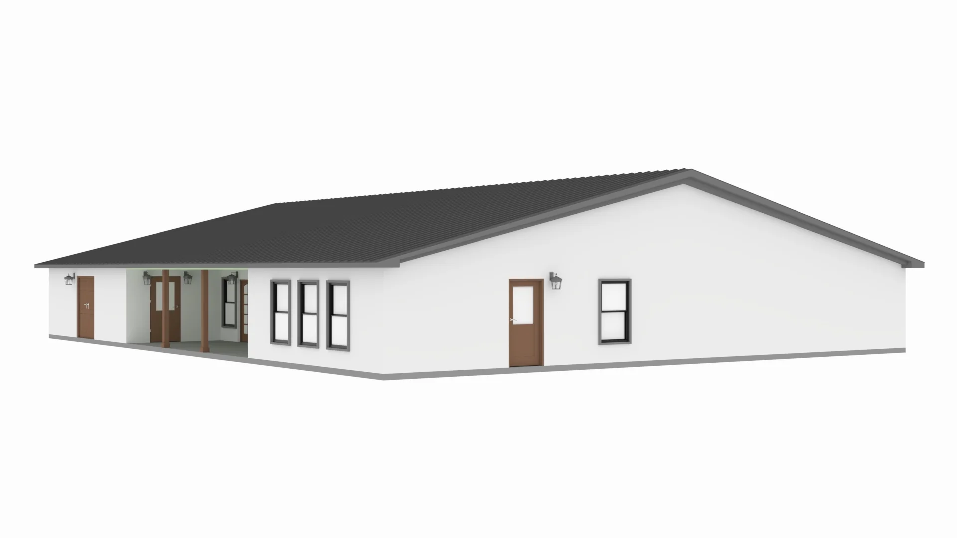 PL-62521 Neptune Barndominium House Plan - Image 7