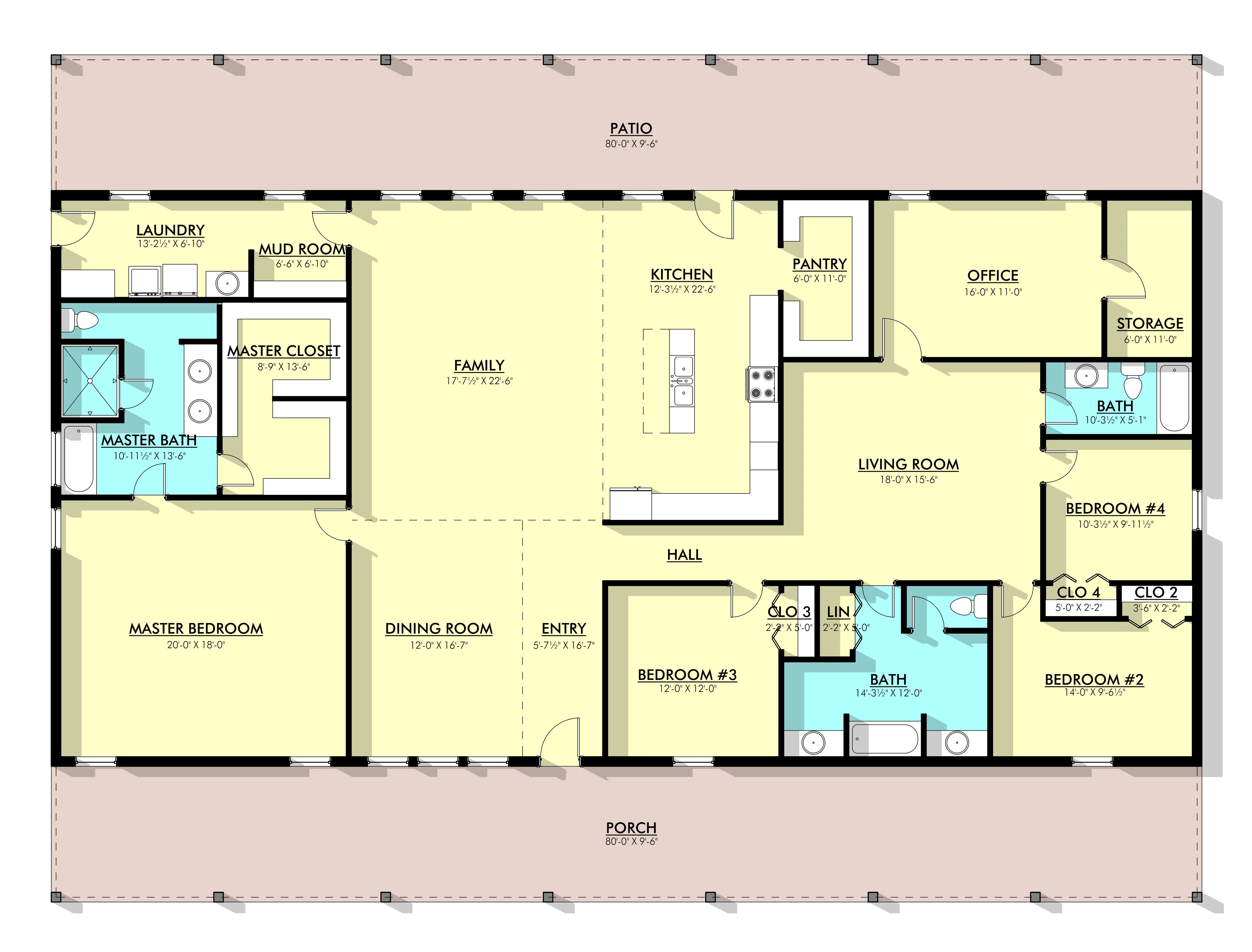 PL-62522 Noah Barndominium House Plan - Image 12