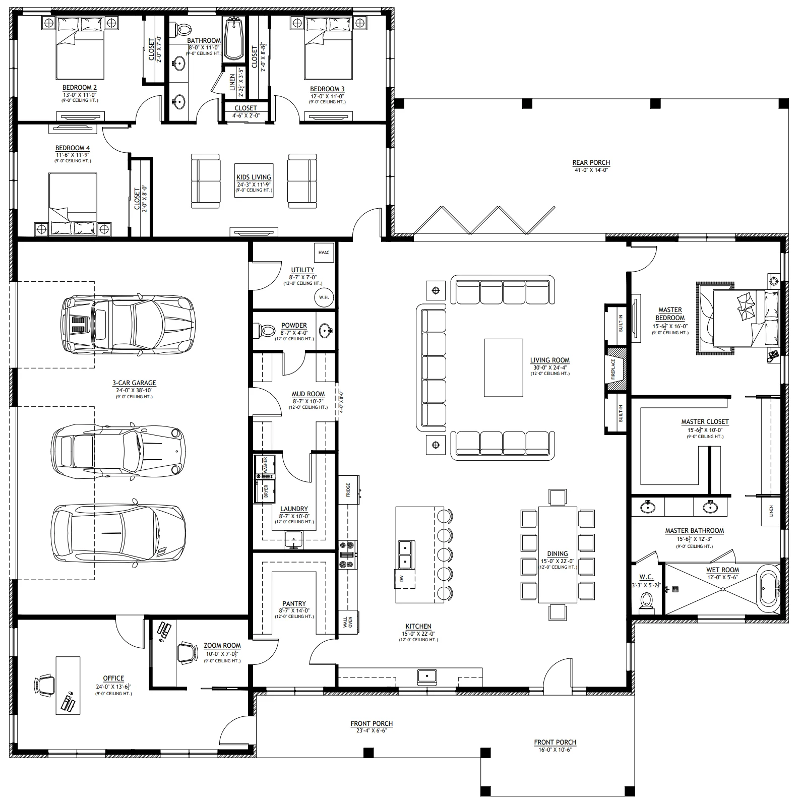 PL-62650-S Somerset Barndominium House Plan - Image 14