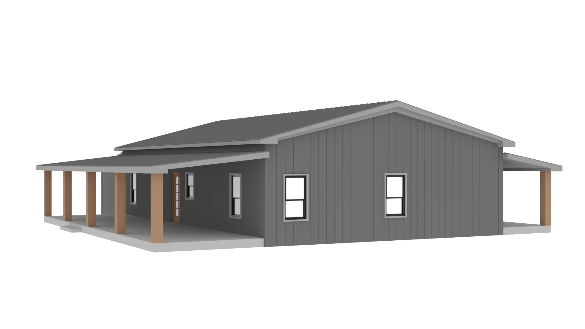 PL-62762 Jasper Barndominium House Plan - Image 3