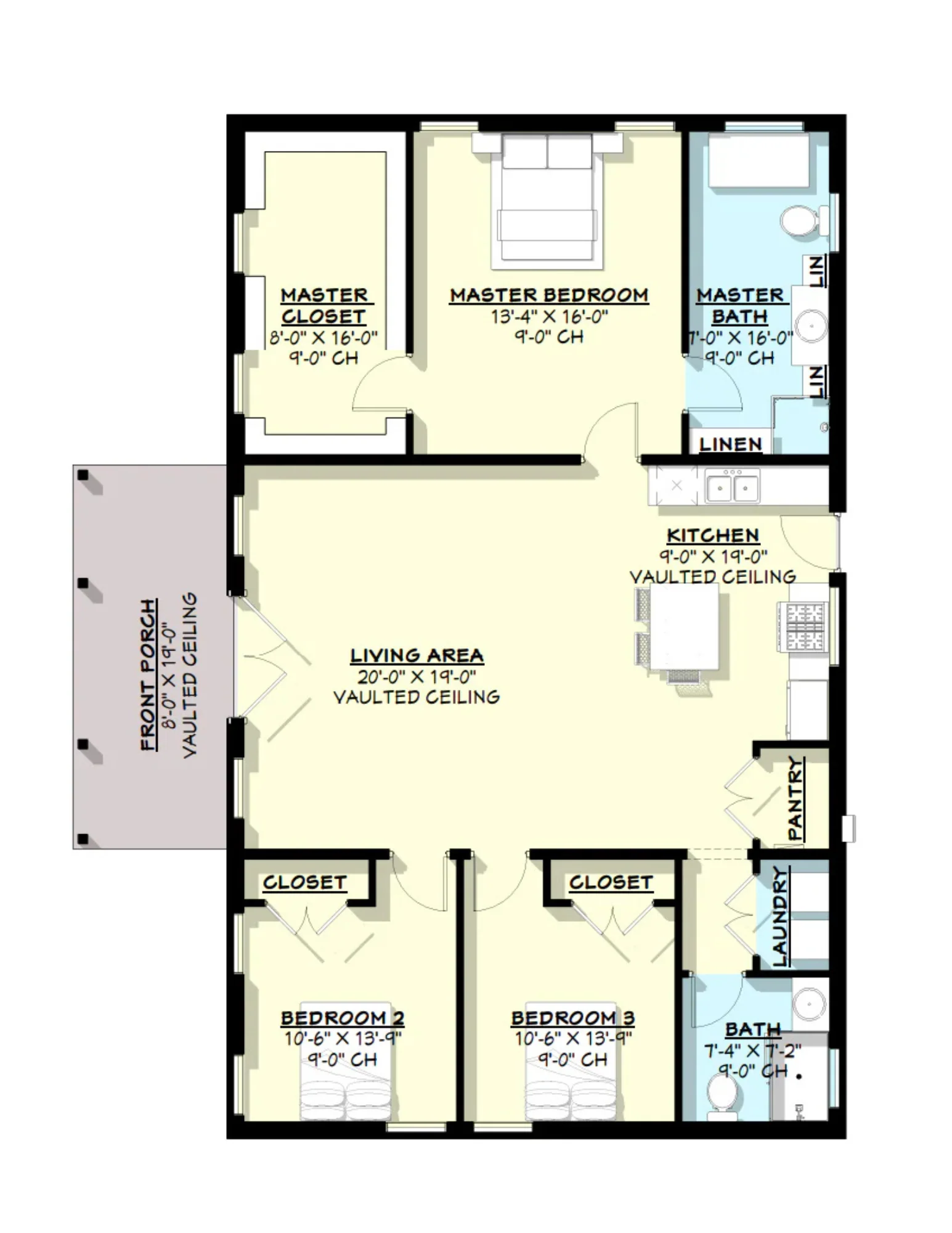 PL-62765 Cornelia Barndominium House Plan - Image 7