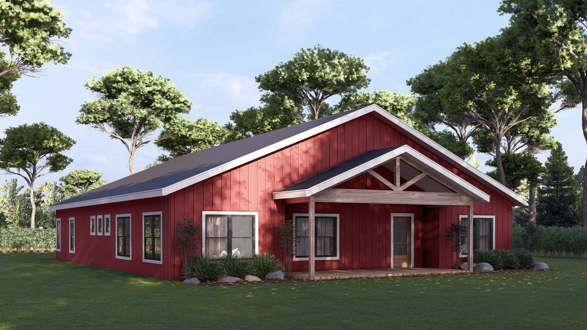 PL-62830 Ruby Barndominium House Plan - Image 2