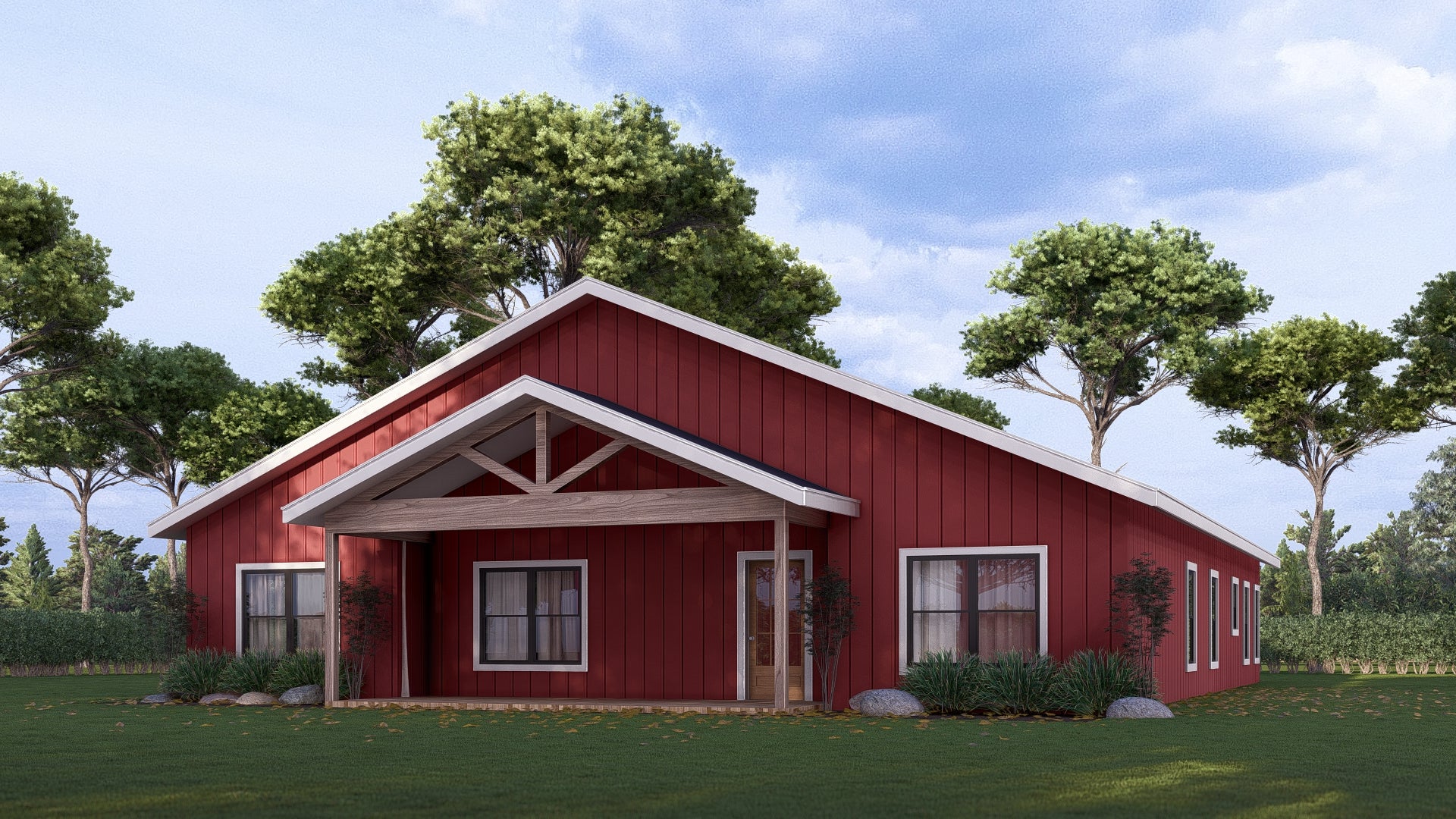 PL-62830 Ruby Barndominium House Plan - Image 3