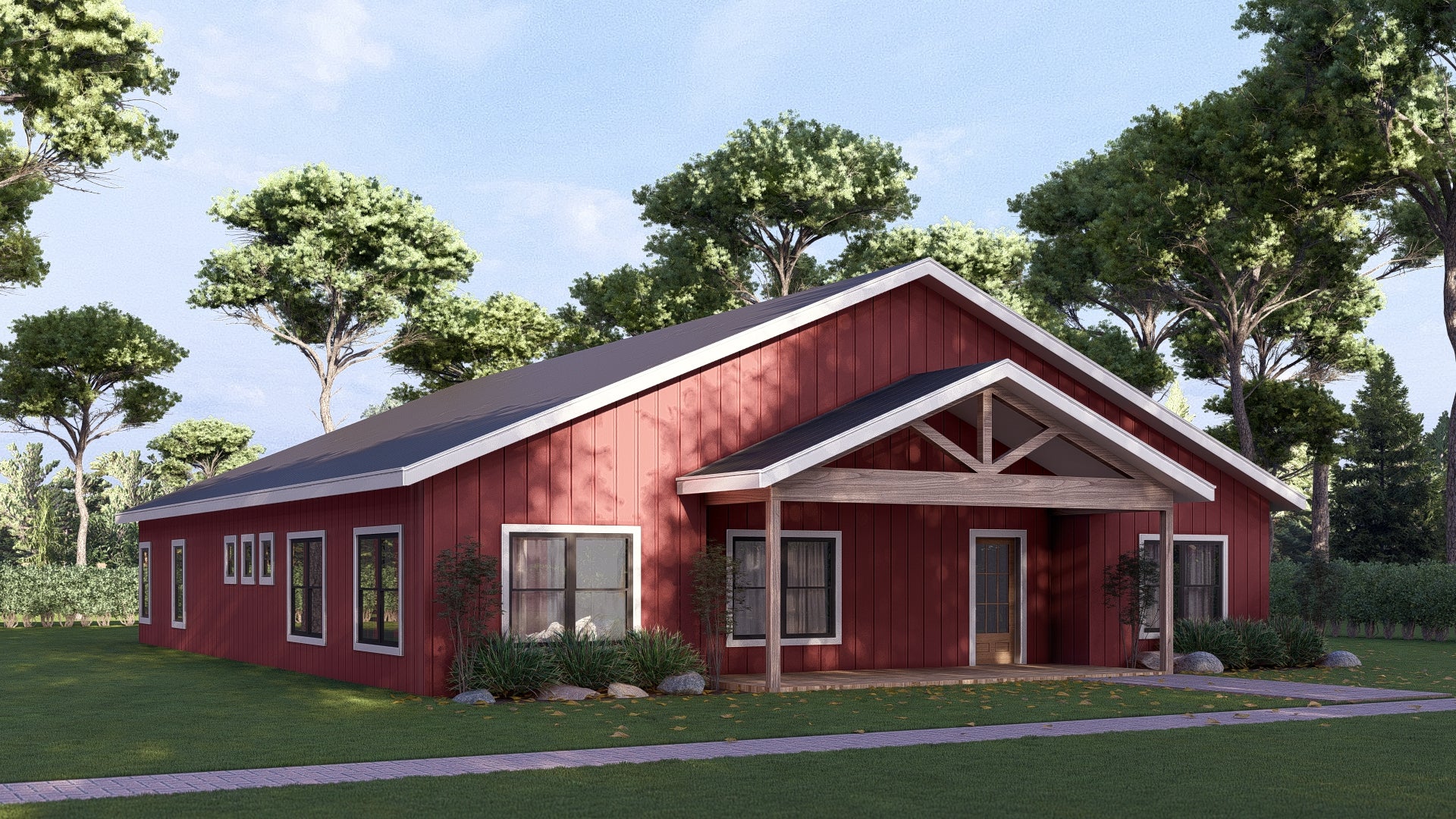 PL-62830 Ruby Barndominium House Plan - Image 5