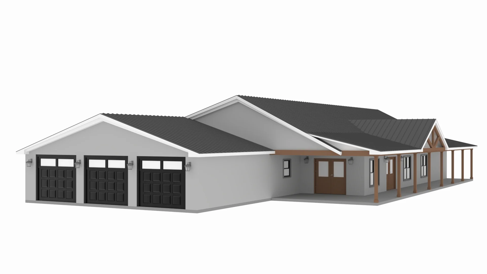 PL-62837 Hawk Barndominium House Plan - Image 11