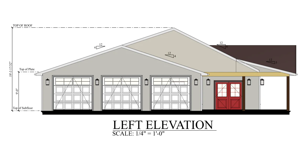 PL-62837 Hawk Barndominium House Plan - Image 15