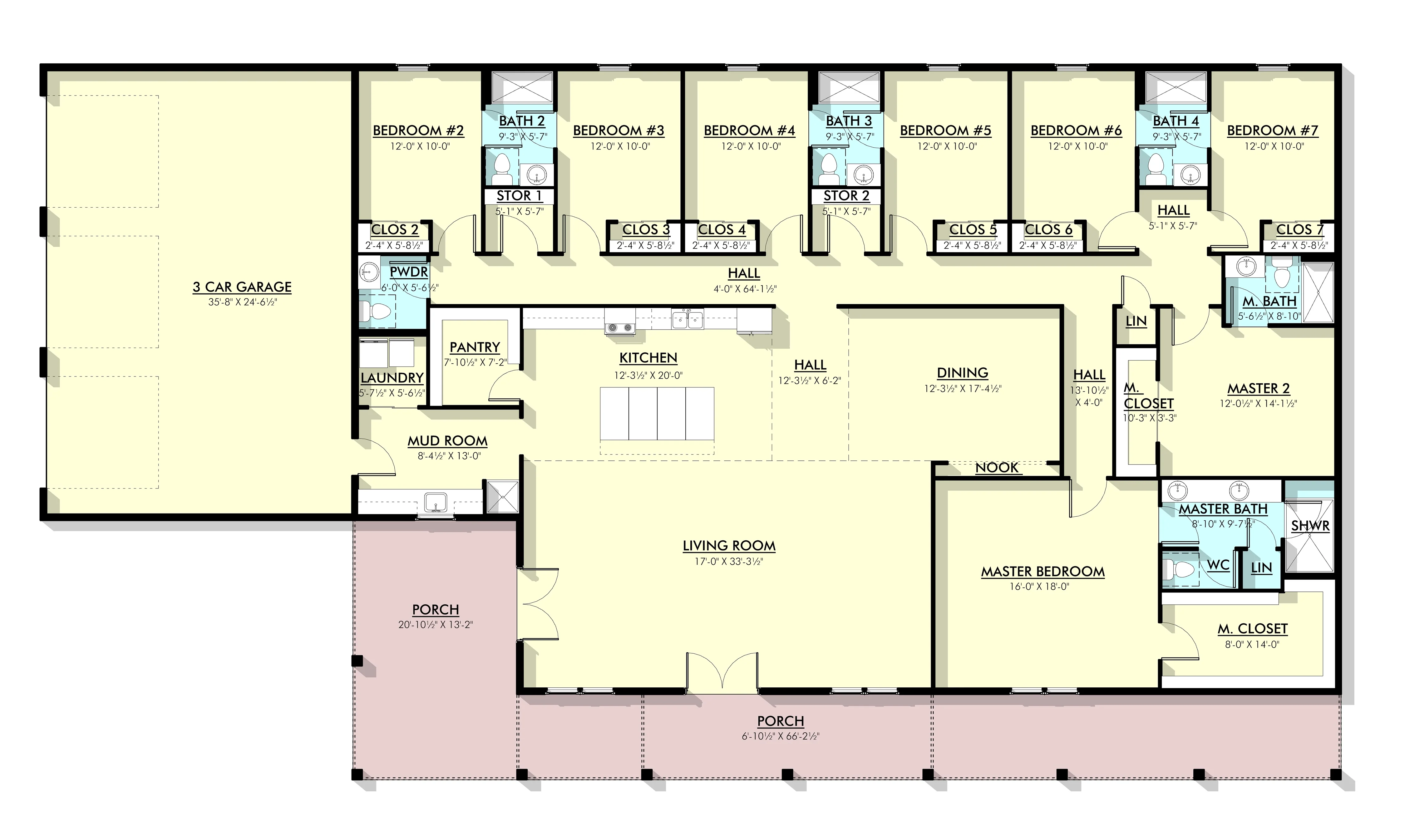 PL-62837 Hawk Barndominium House Plan - Image 17