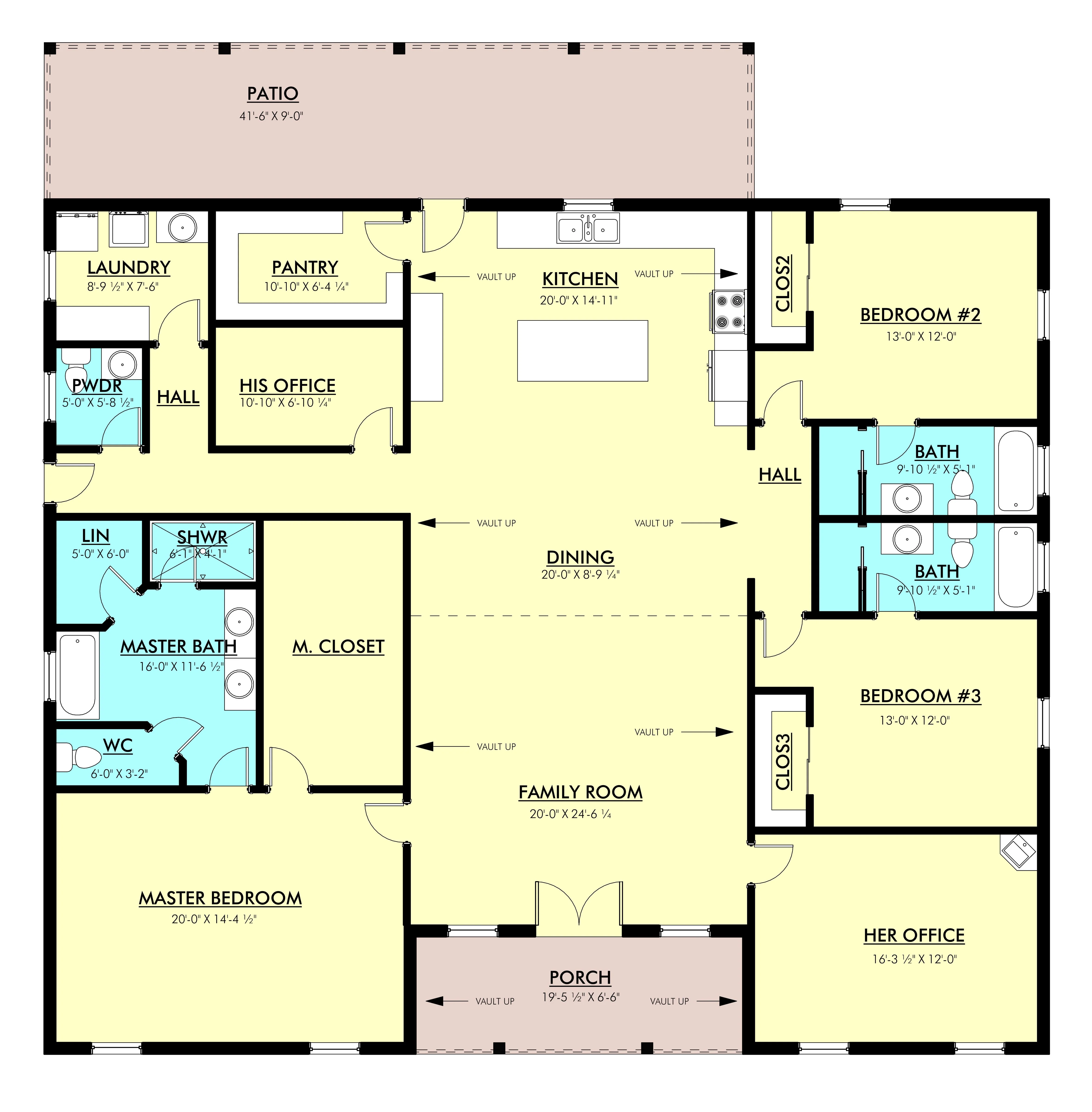 PL-62842 Long Barndominium House Plan - Image 10